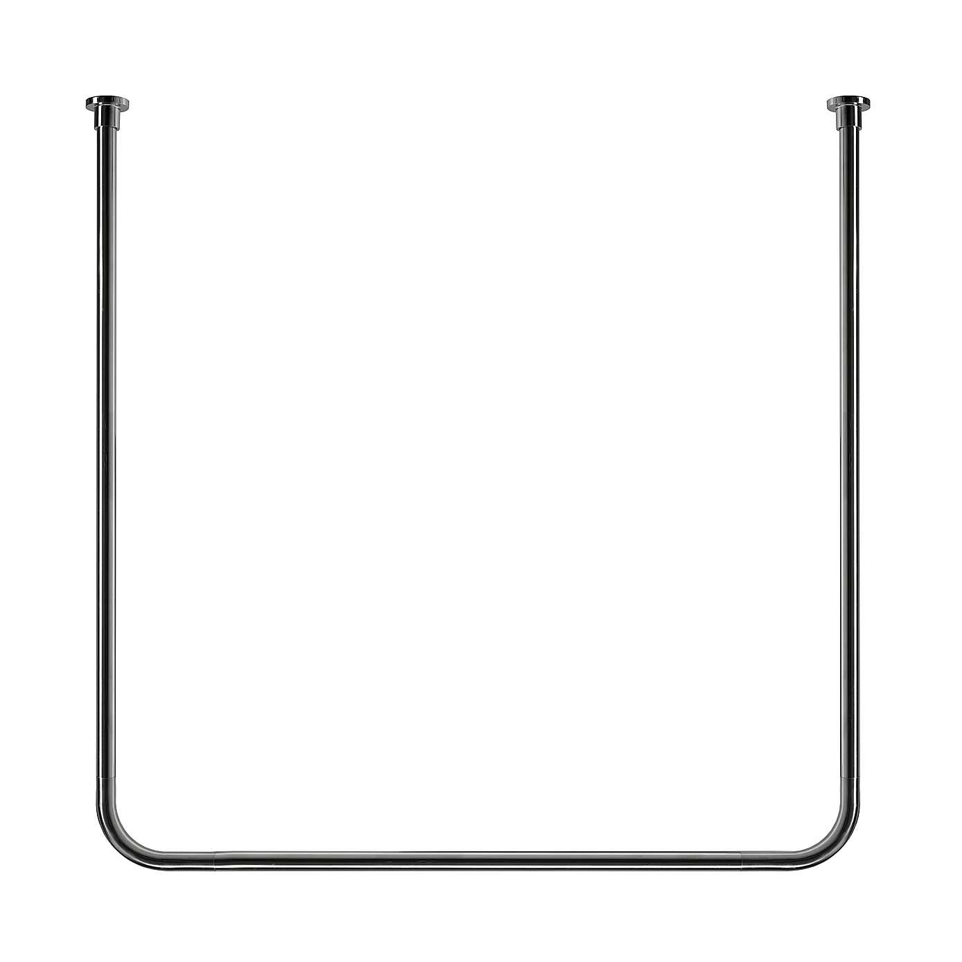 Chrome Superline 25mm Shower Rail Kit