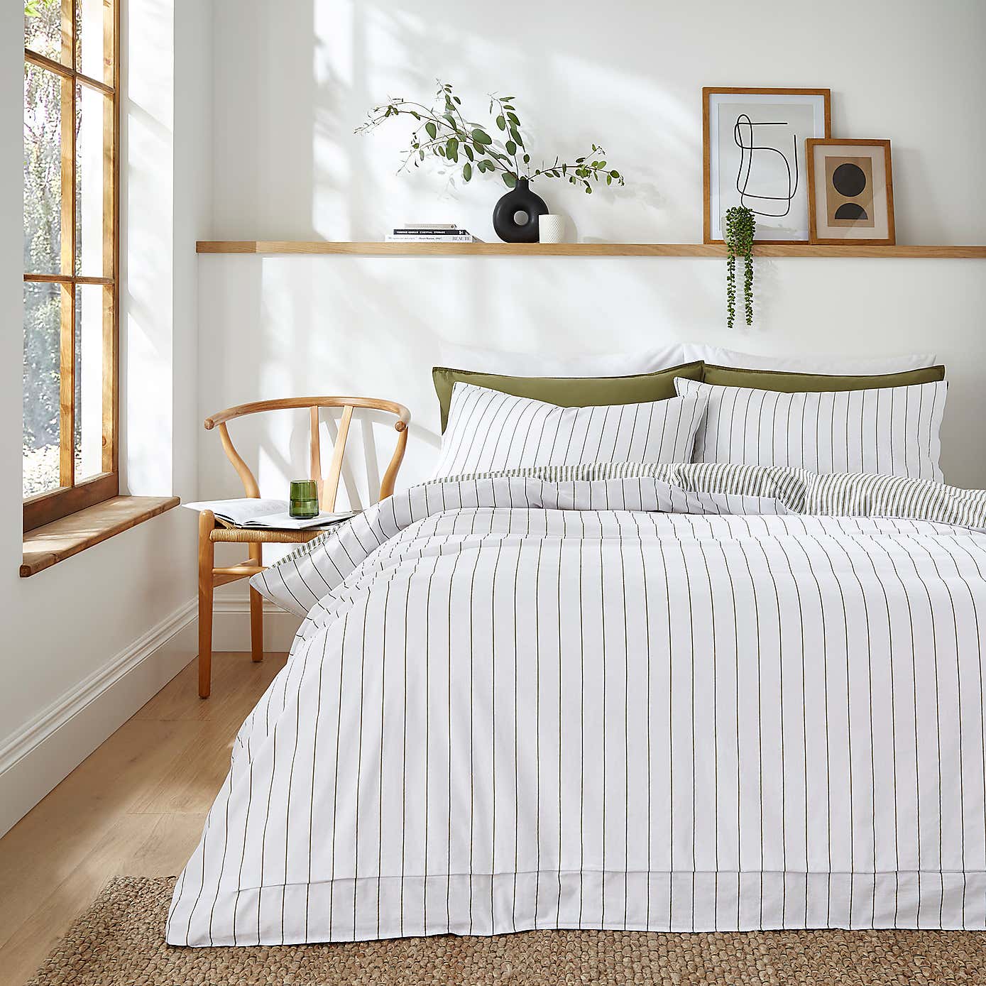 Fairford Ticking Stripe Duvet Cover & Pillowcase Set