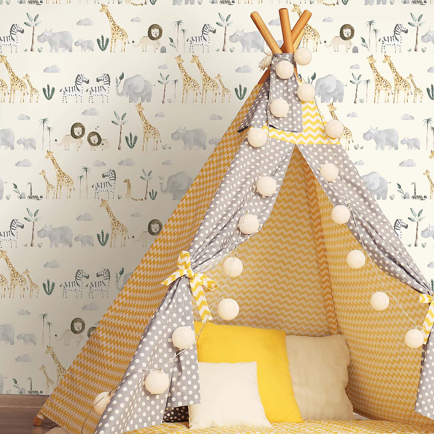 Nu Wall Self Adhesive Safari Wallpaper