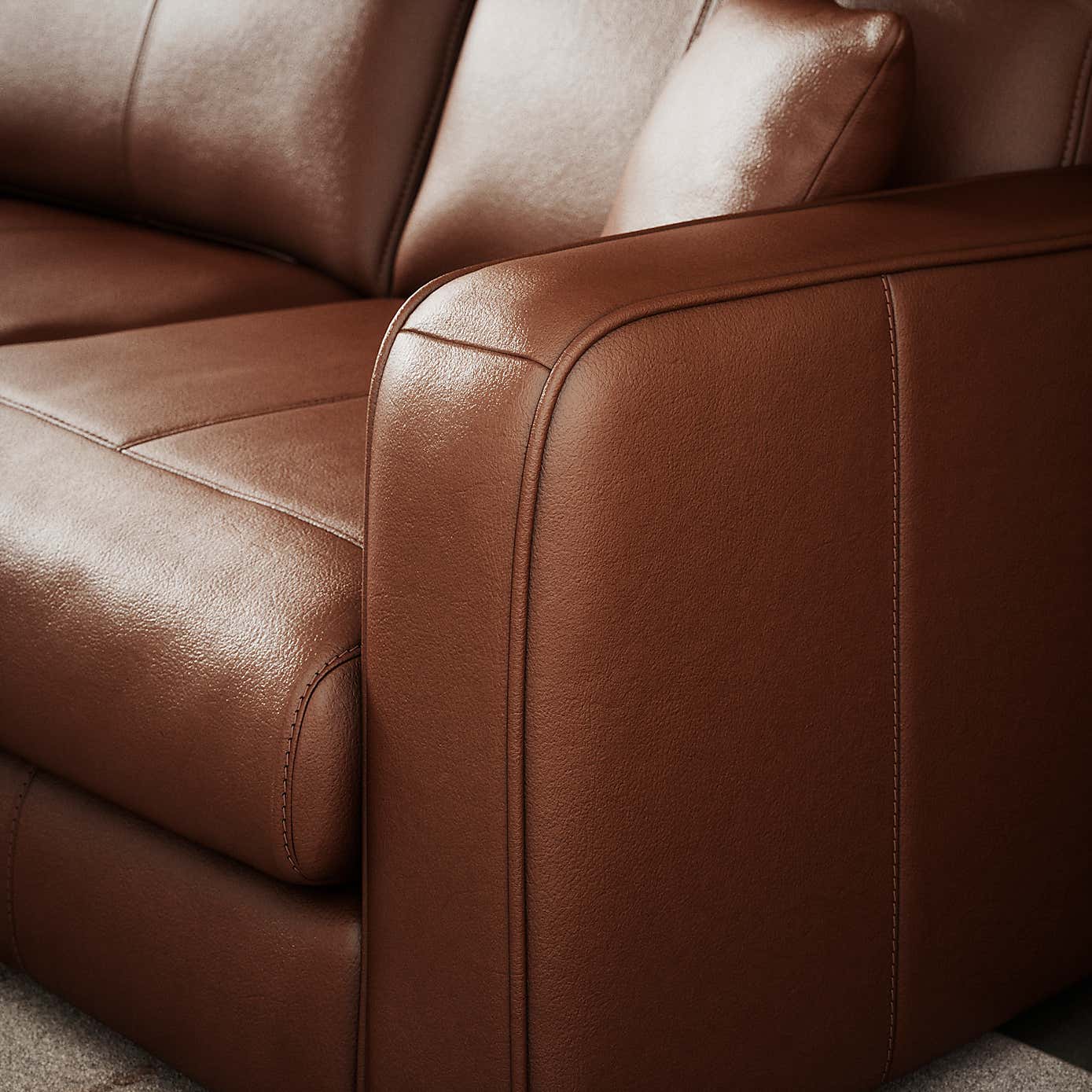 Carson Vintage Leather Large Corner Chaise Sofa