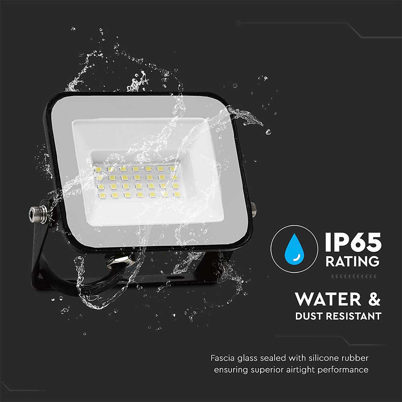 V-TAC 20W LED Floodlight Outdoor Wall Light