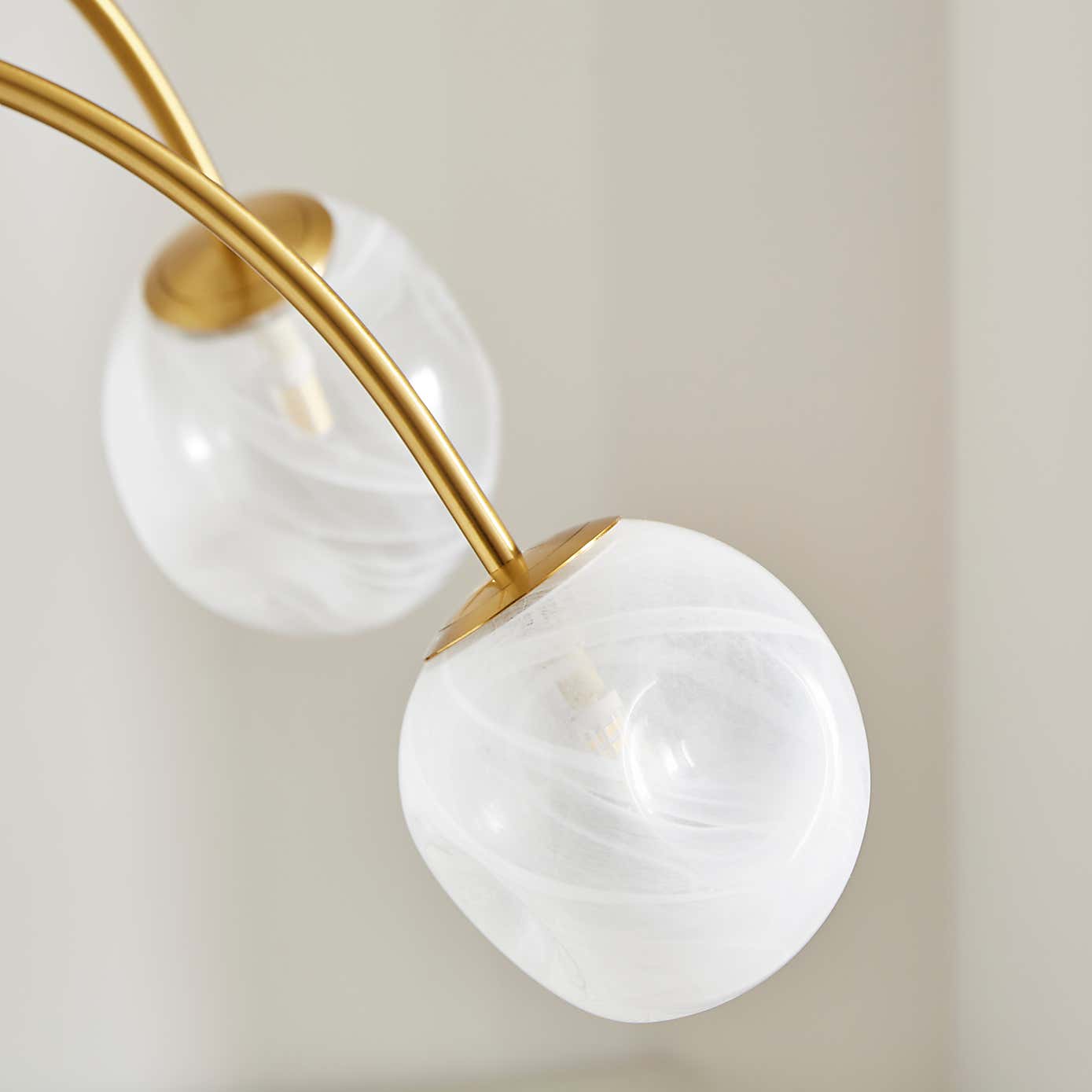 Marble Art Deco 4 Light Ceiling Light