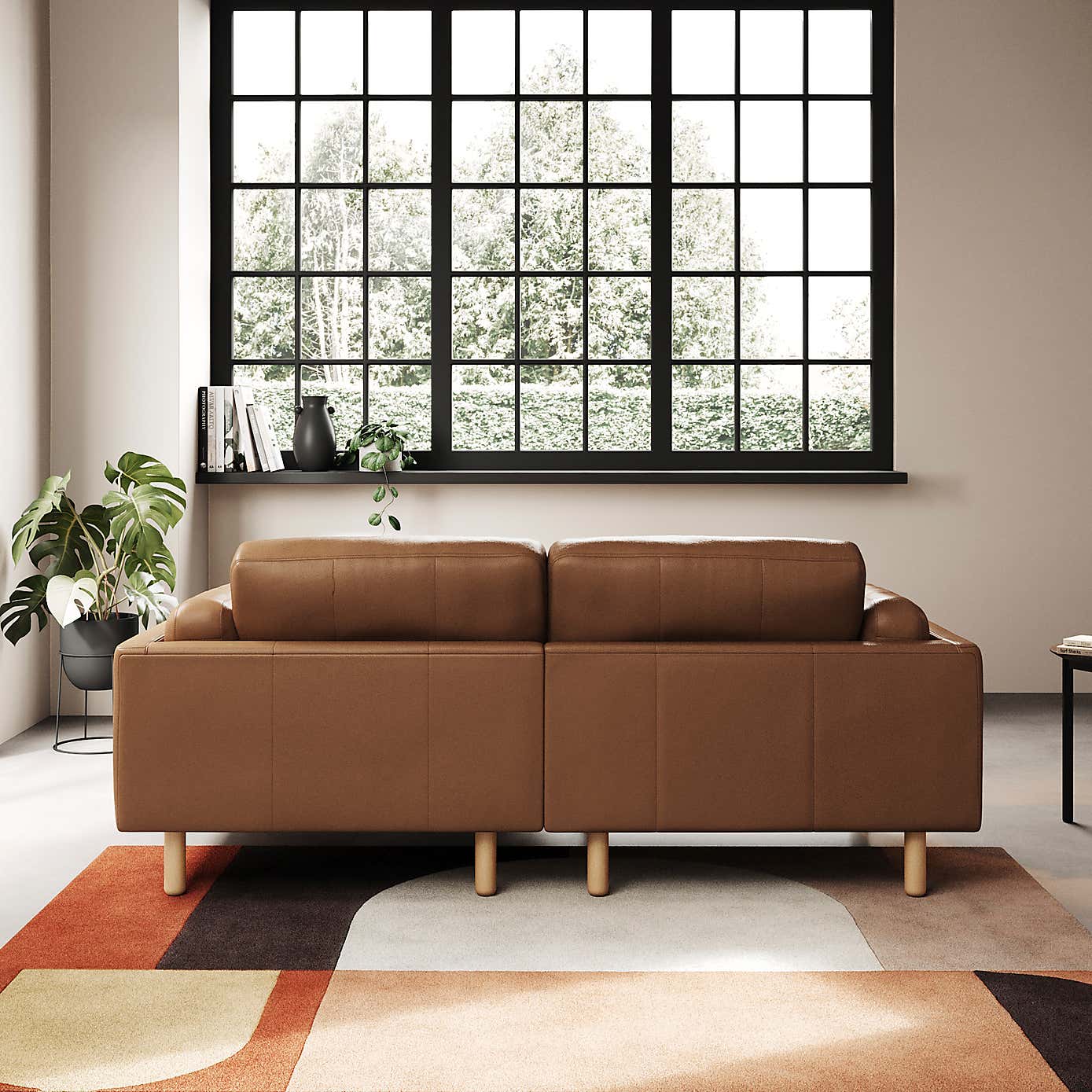 Newton Classic Leather Corner Chaise Sofa