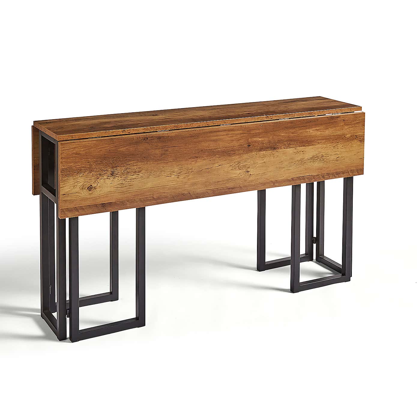 Fulton 4 Seater Console Dining Table, Pine Effect