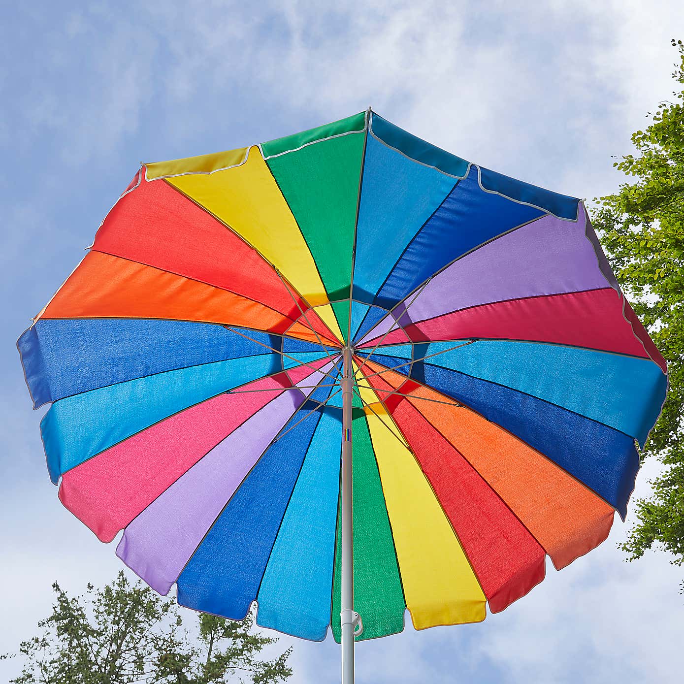 2.5m Rainbow Tilt Beach Parasol