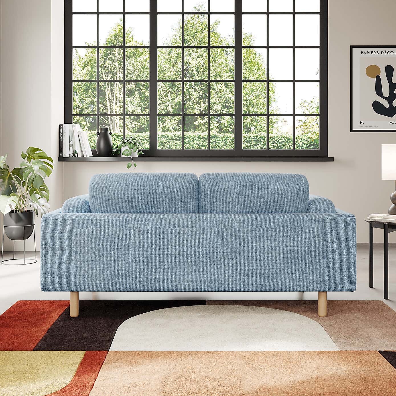 Newton Chunky Tonal Weave 2 Seater Sofa