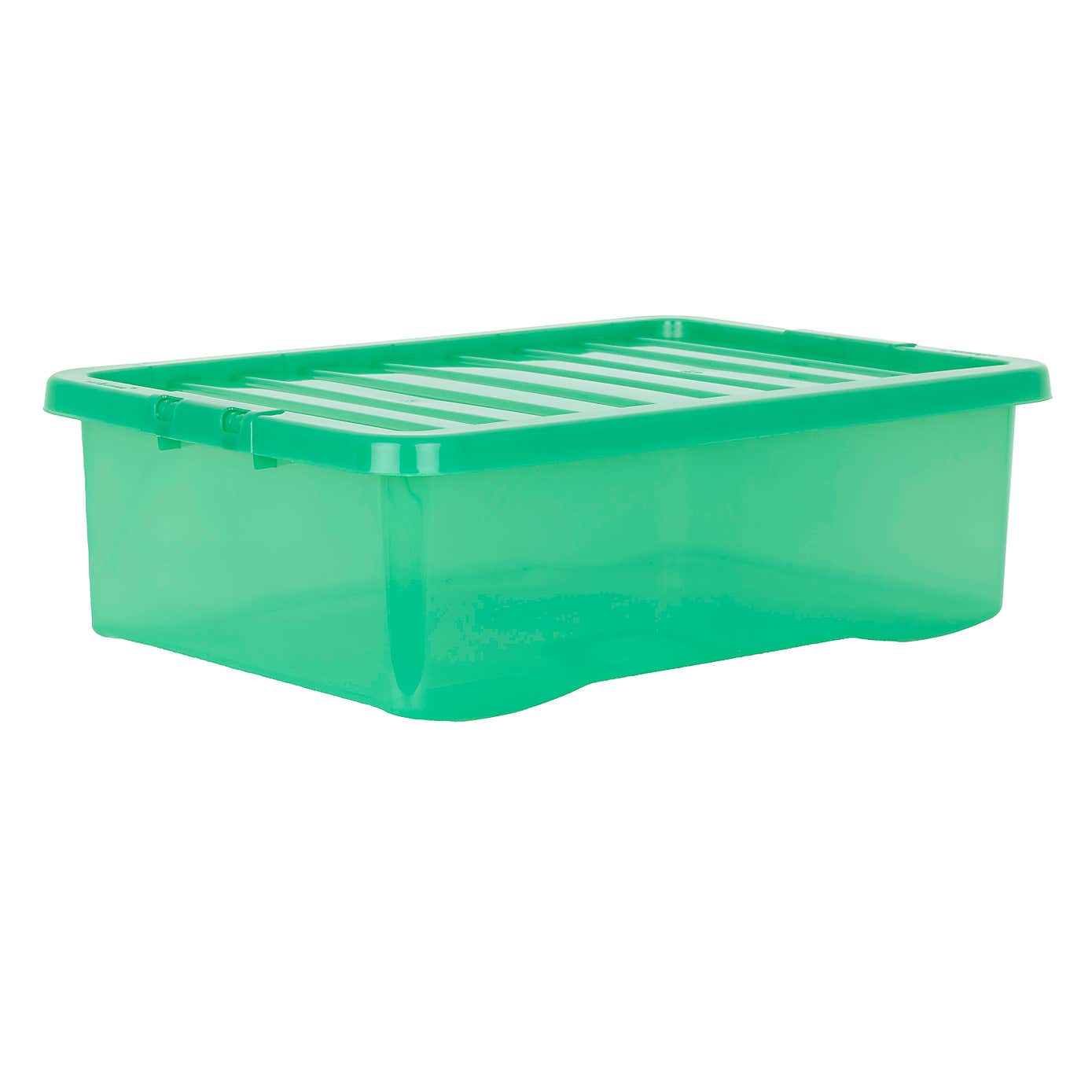 Wham Crystal Set of 5 Underbed Boxes & Lids, 32L