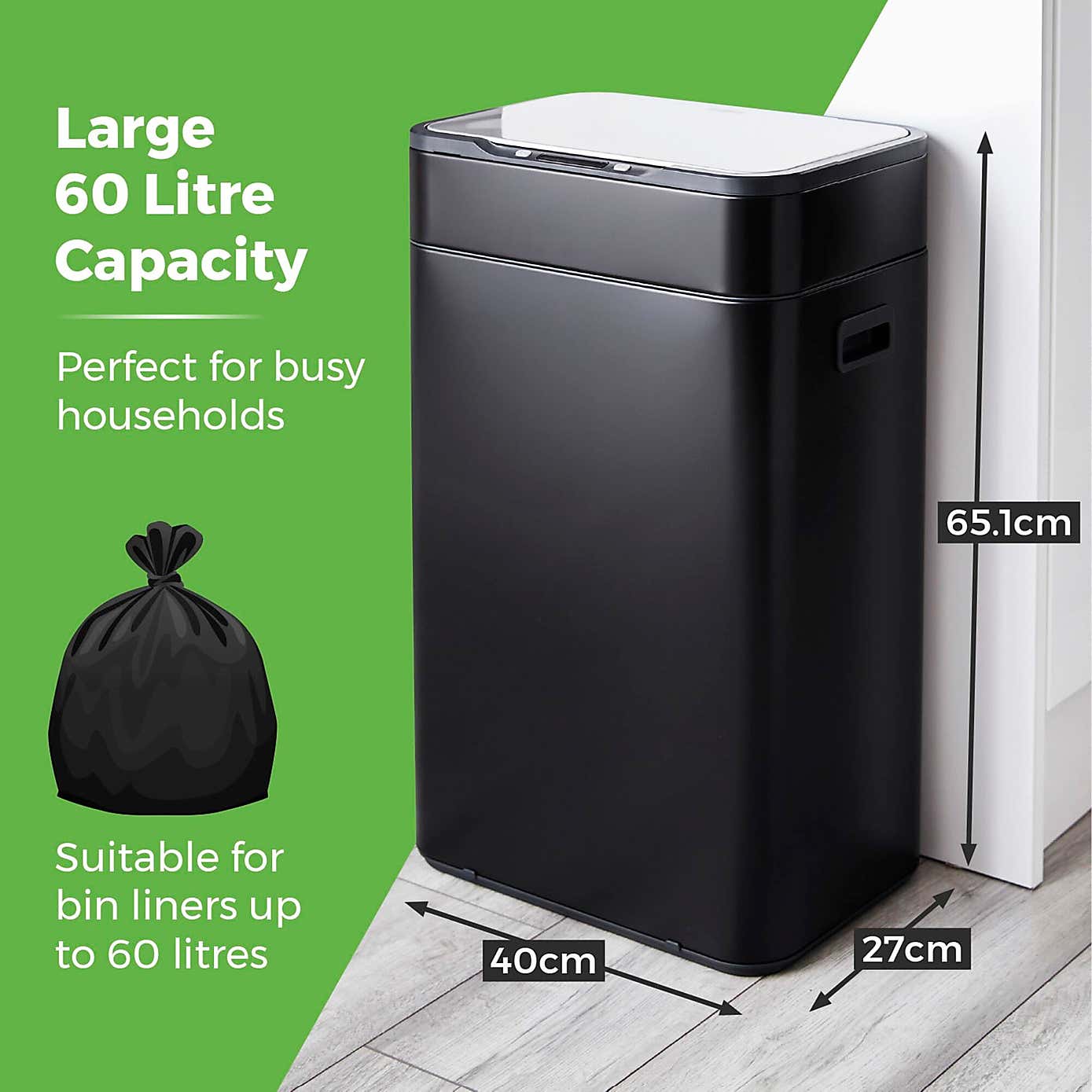 Tower 60L Ozone Sensor Bin