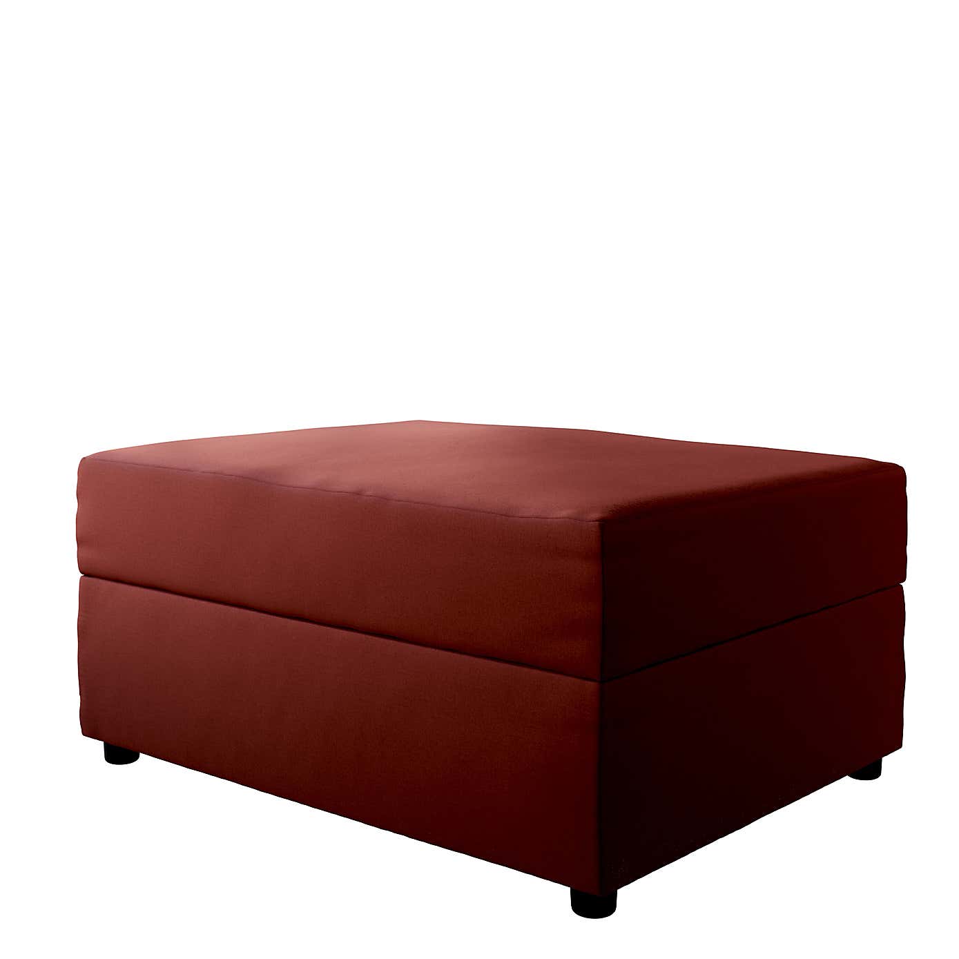 Rectangle Opulent Velvet Storage Footstool