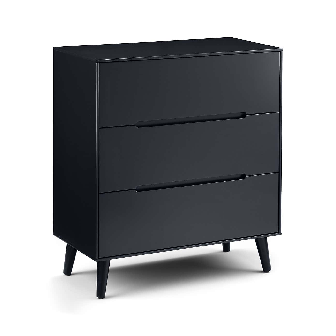 Cecil 3 Drawer Chest, Anthracite