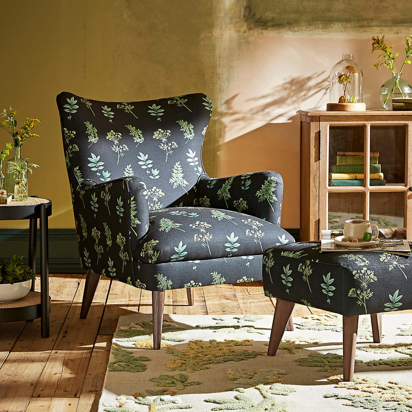 Marlow Marsh Botanical Print Armchair