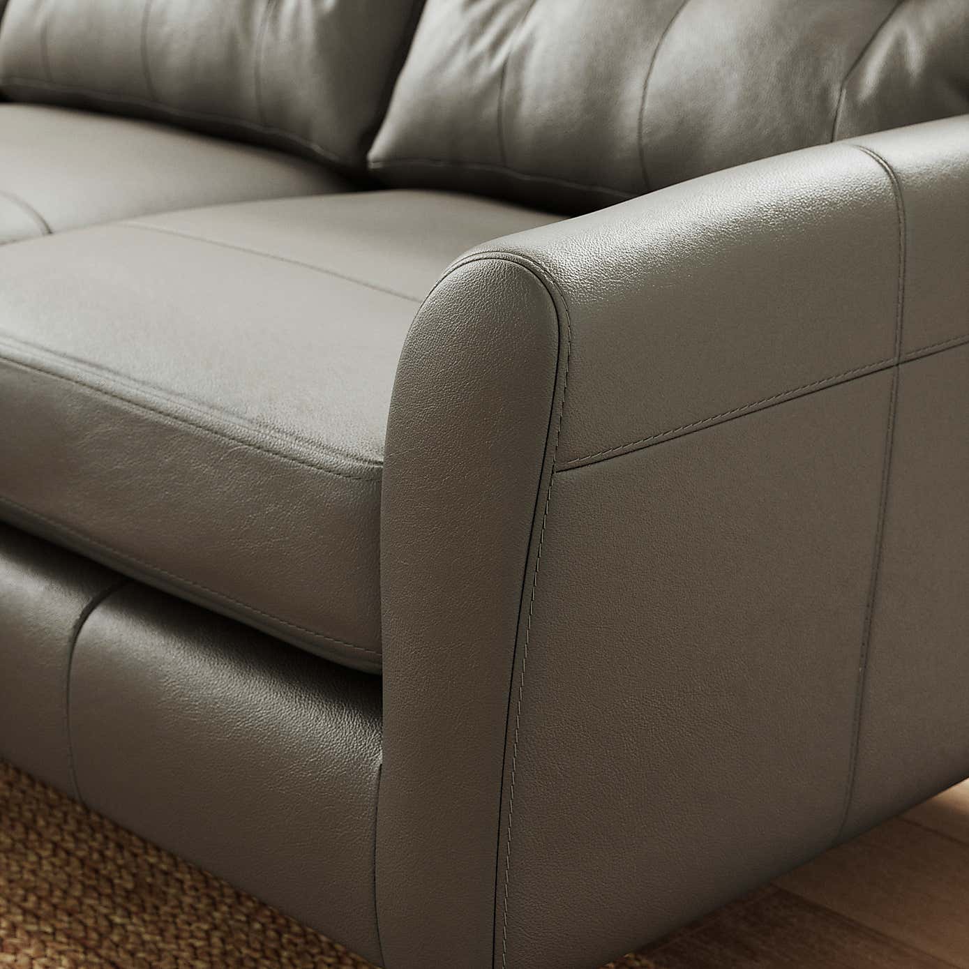 Sven Classic Leather Large Corner Chaise Sofa