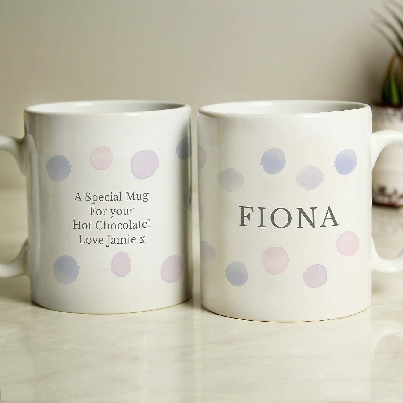 Personalised Spot Mug Pink