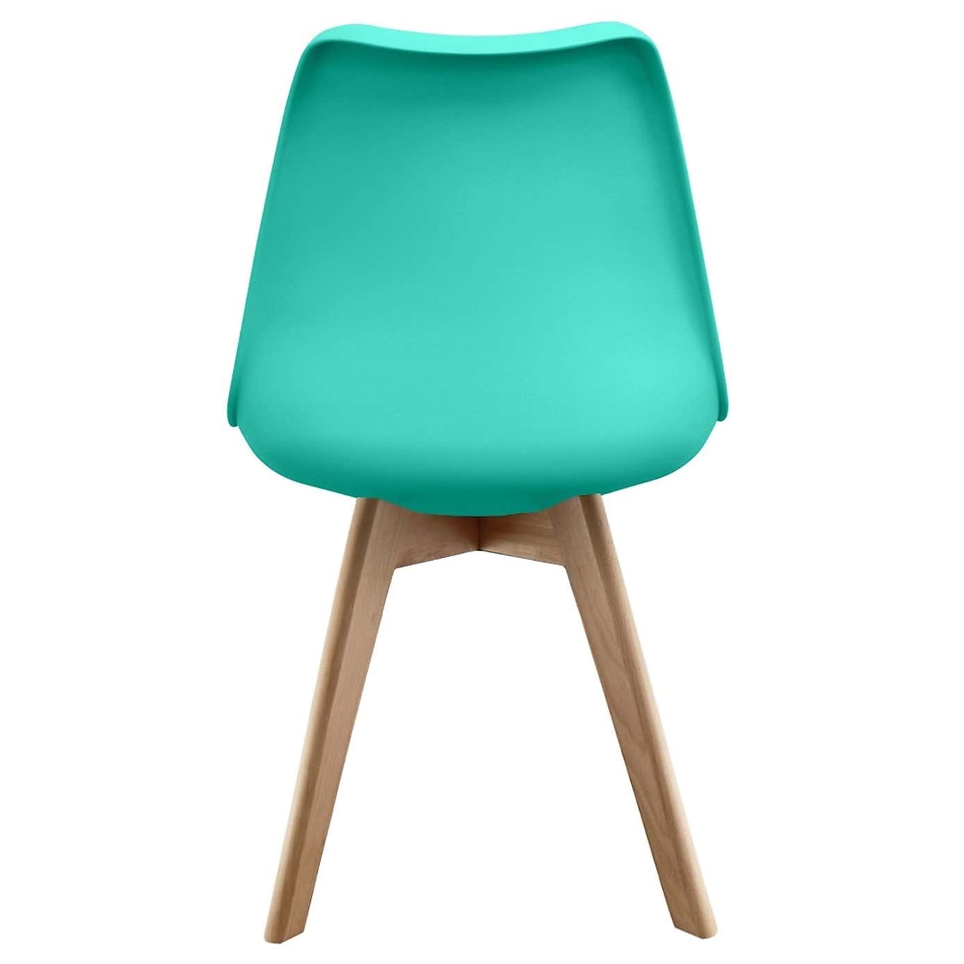 Fusion Living Soho Plastic Dining Chair with Squared Legs