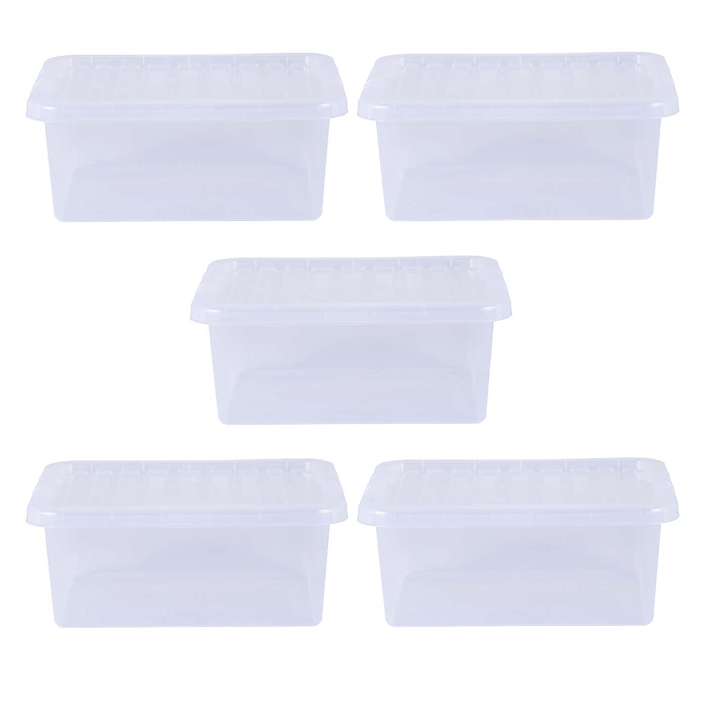 Wham Crystal Set of 5 Storage Boxes & Lids