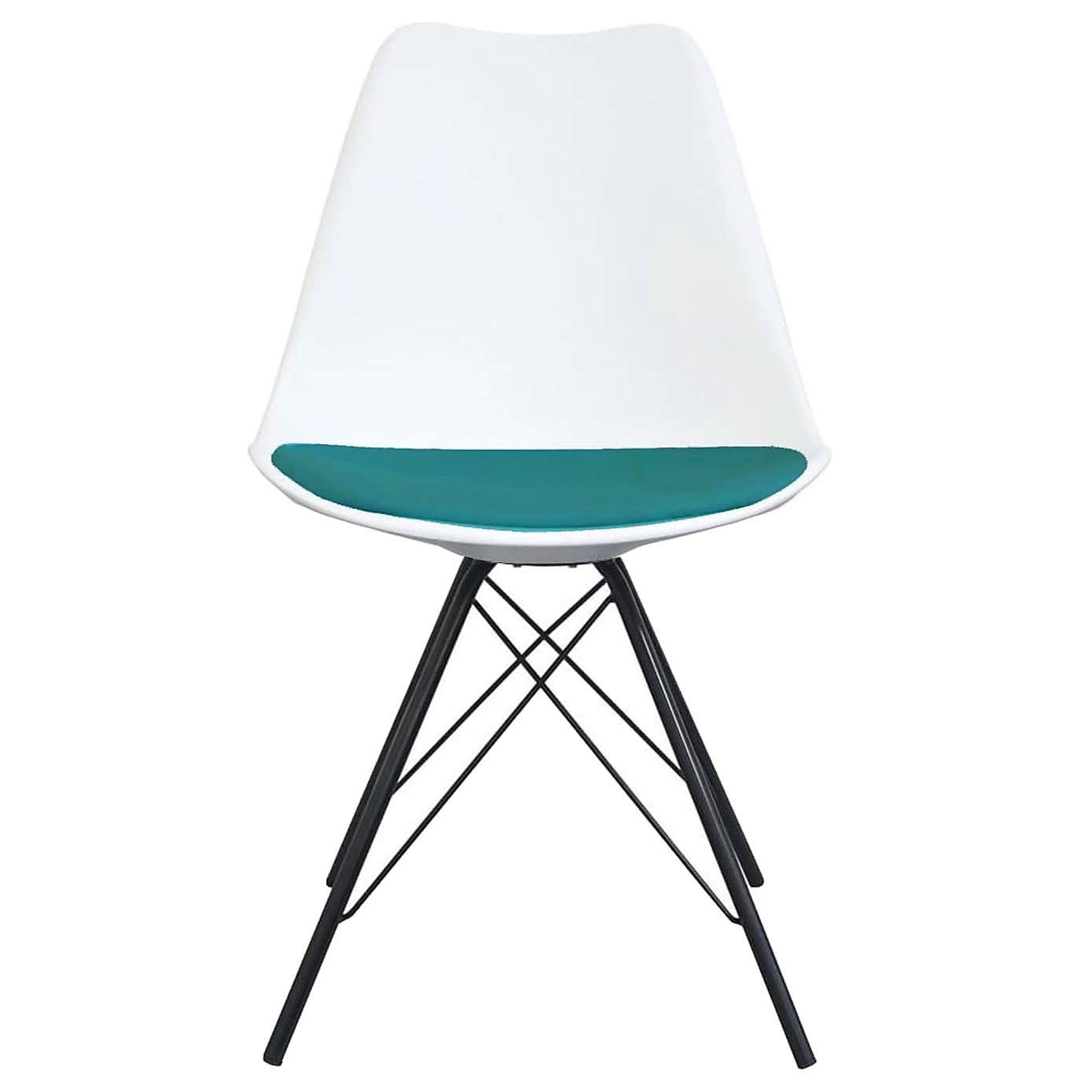 Fusion Living Soho White Plastic Dining Chair