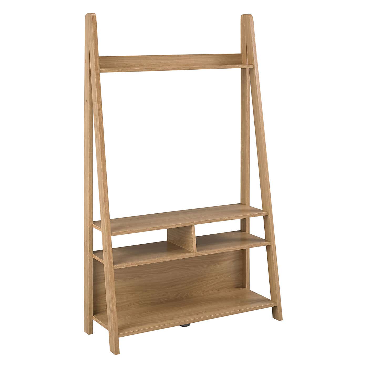 Tiva Oak Ladder TV Stand