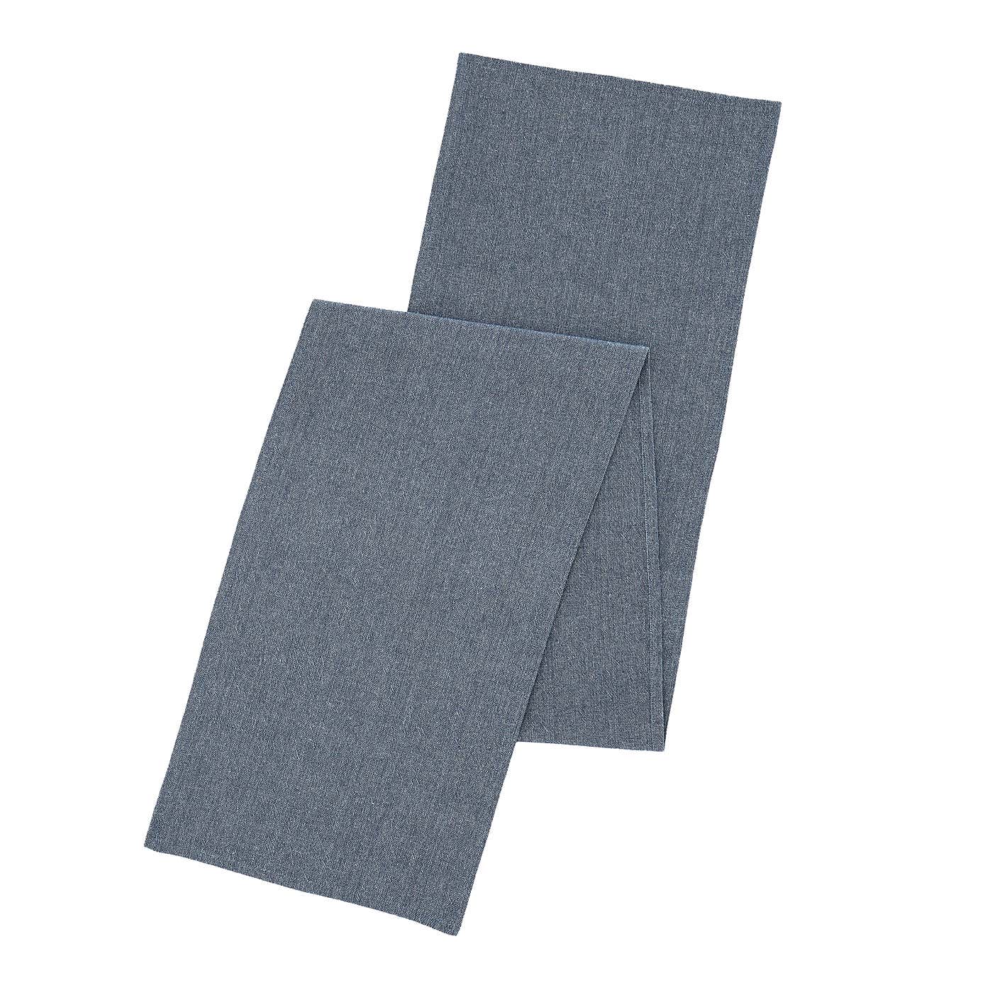 Fairford Navy Cotton Table Runner