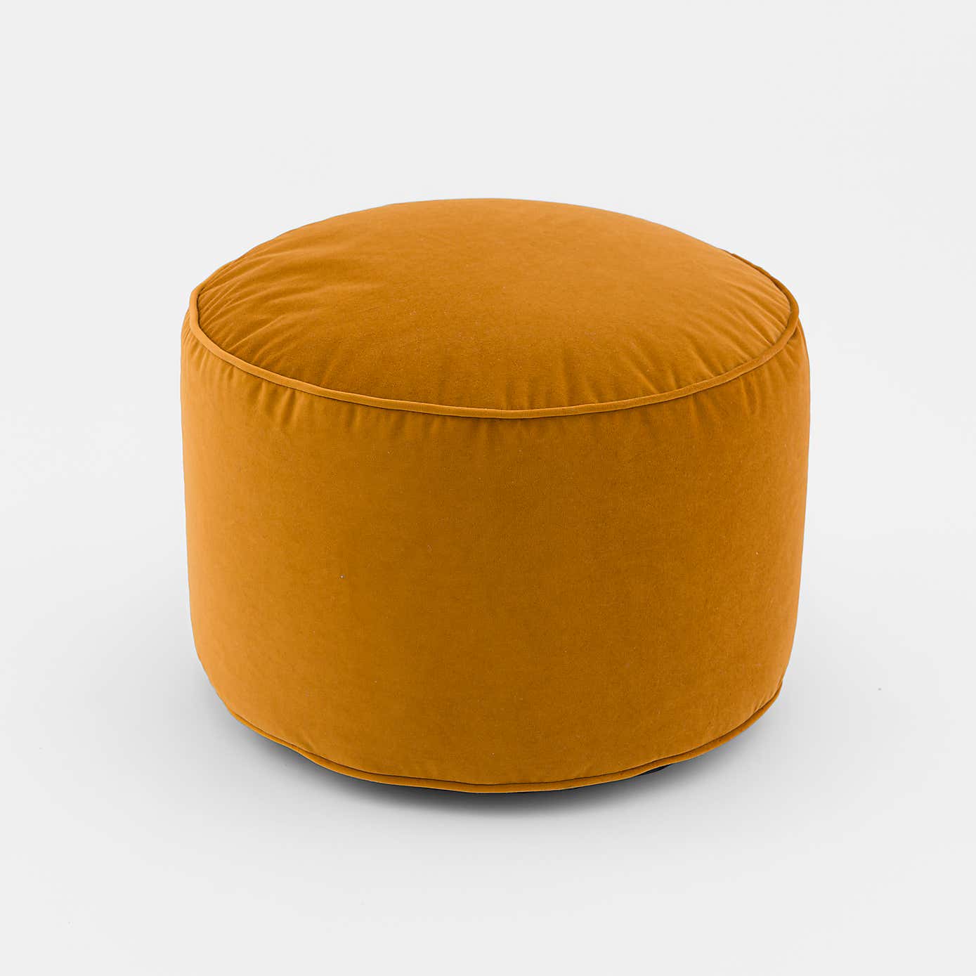 Eliza Velvet Old Gold Pouffe
