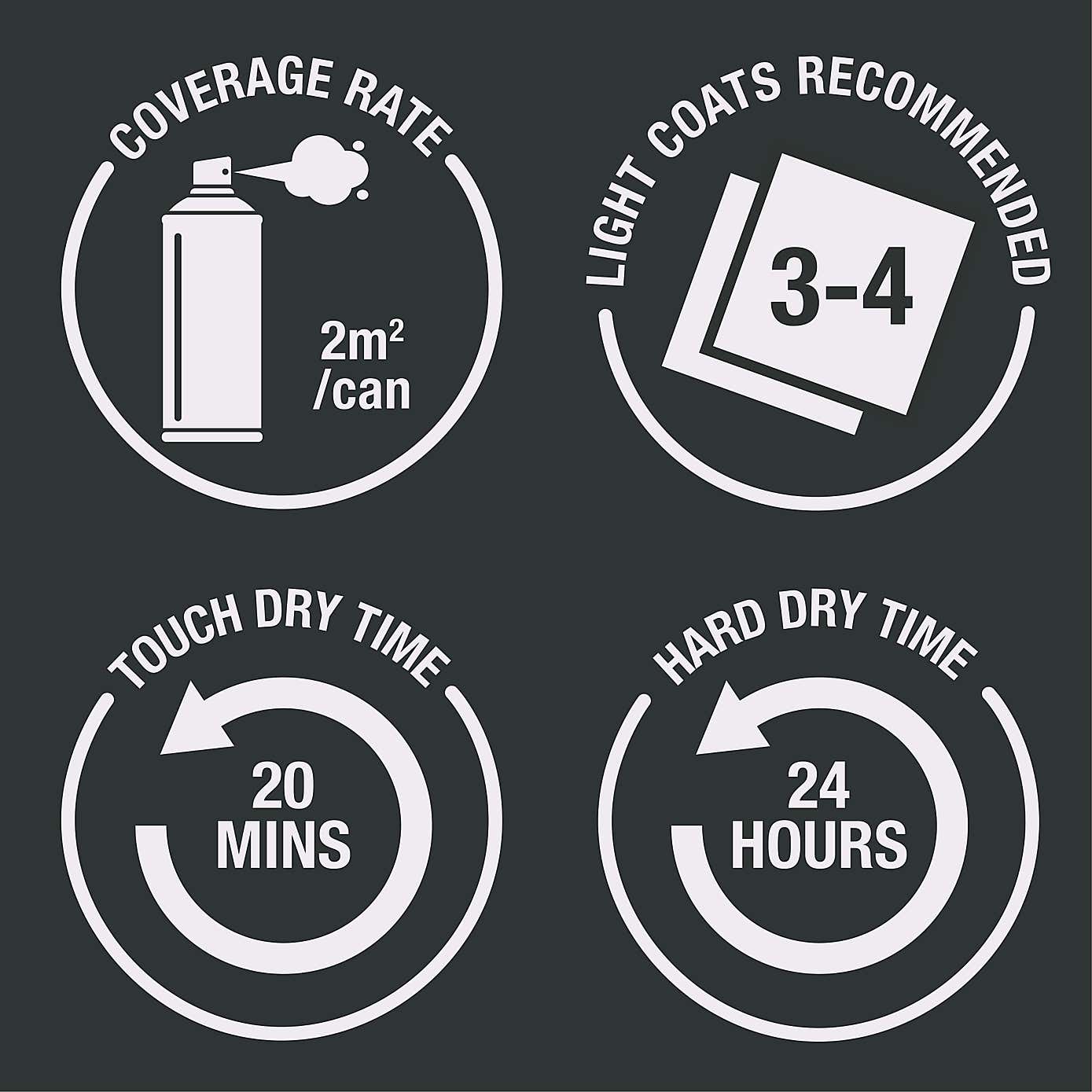 Rust-Oleum Heirloom White Satin Painter's Touch Spray Paint 400ml