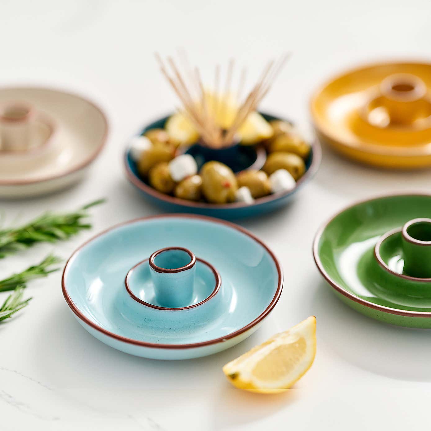 Dexam Sintra Glazed Terracotta Olive Dish