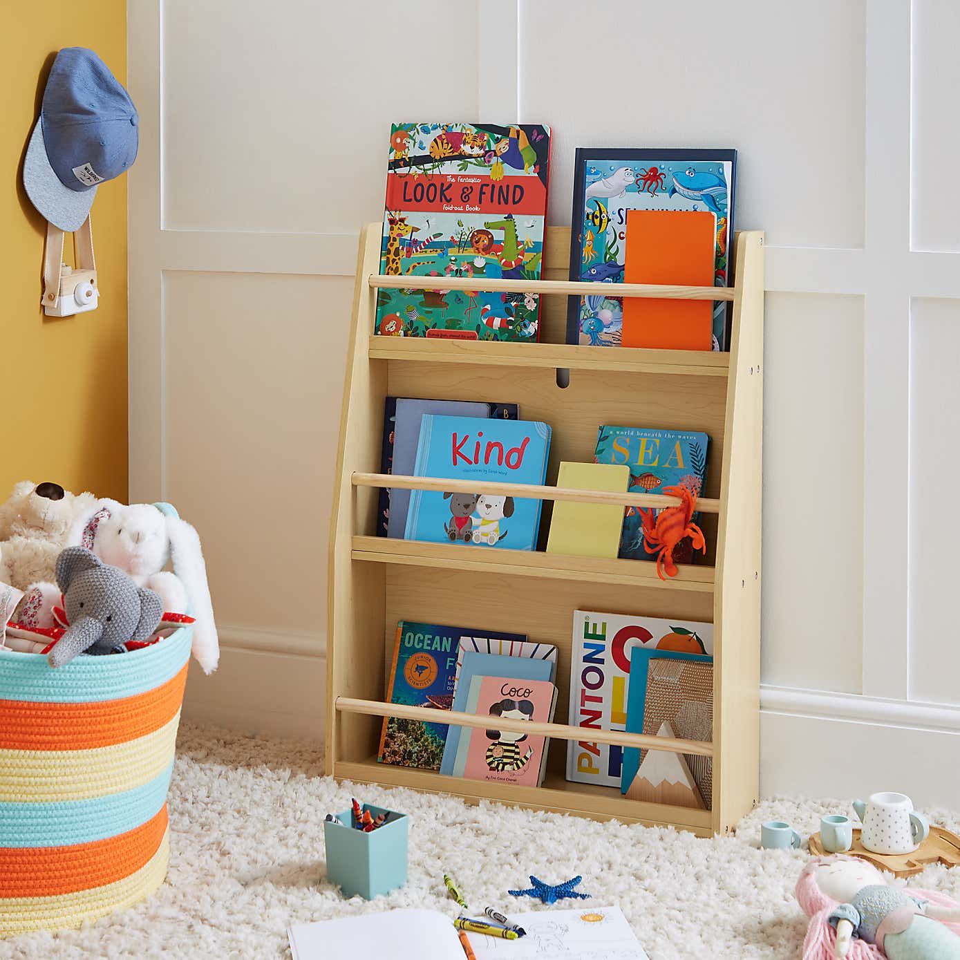 Kids White Bookcase