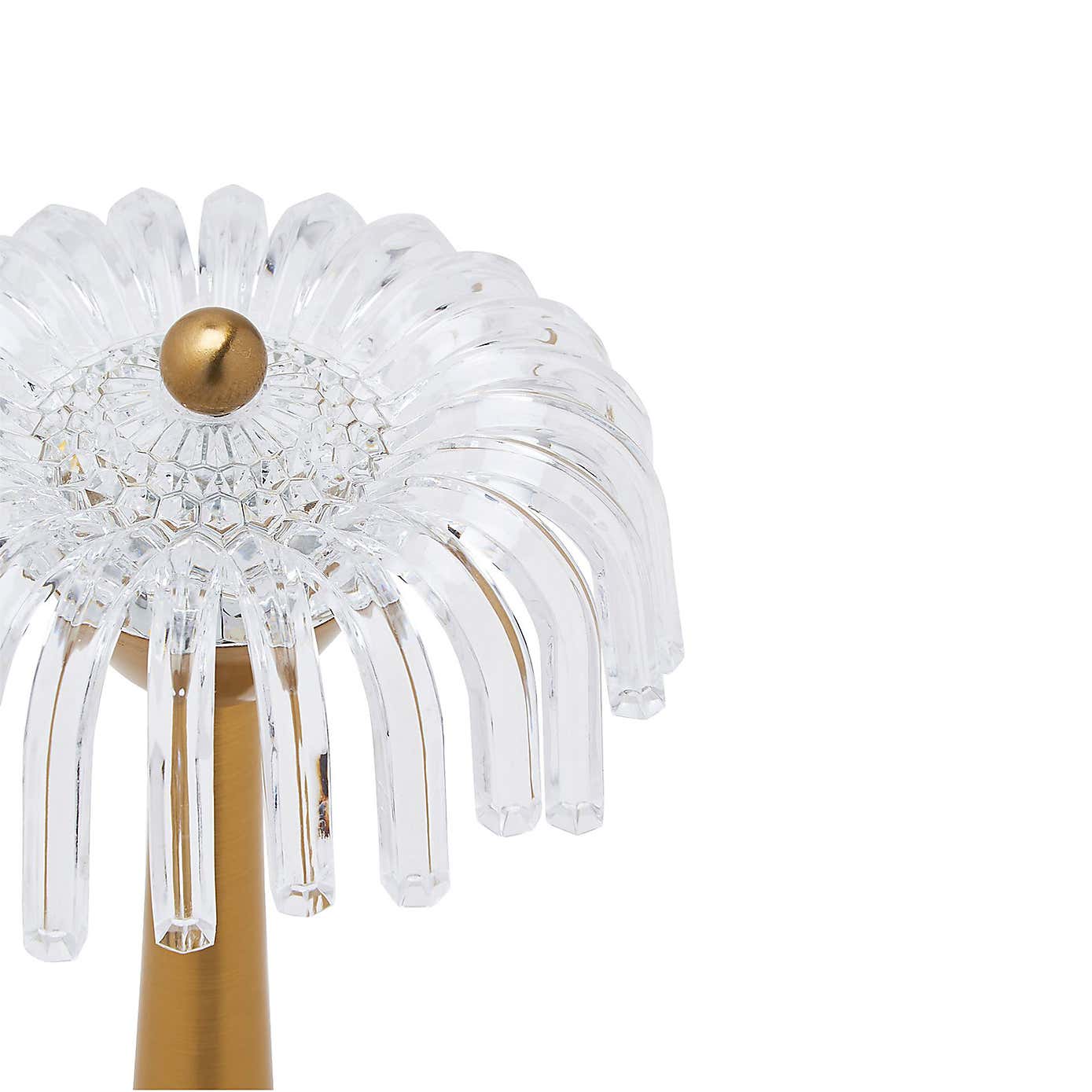 Hestia Bronze Base Crystal Trim Rechargeable Colour Changing LED Touch Table Lamp