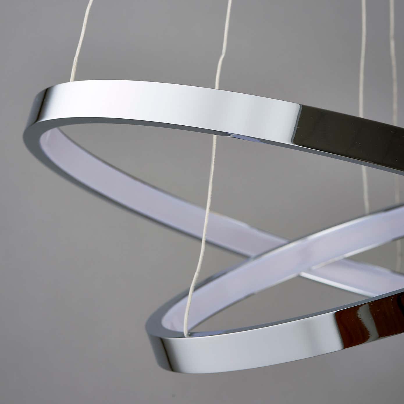 Vogue Kline 2 Light Integrated LED Hoops Ceiling Fitting