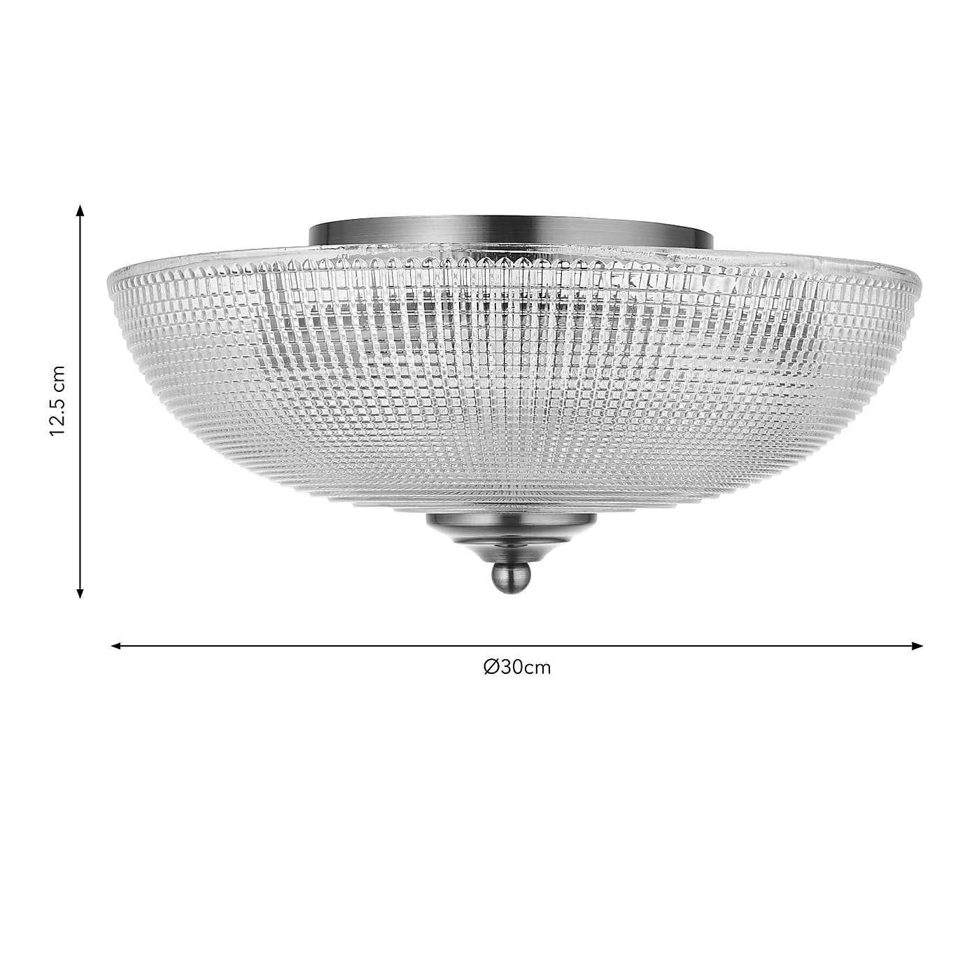 Amesbury 2 Light Flush Ceiling Light