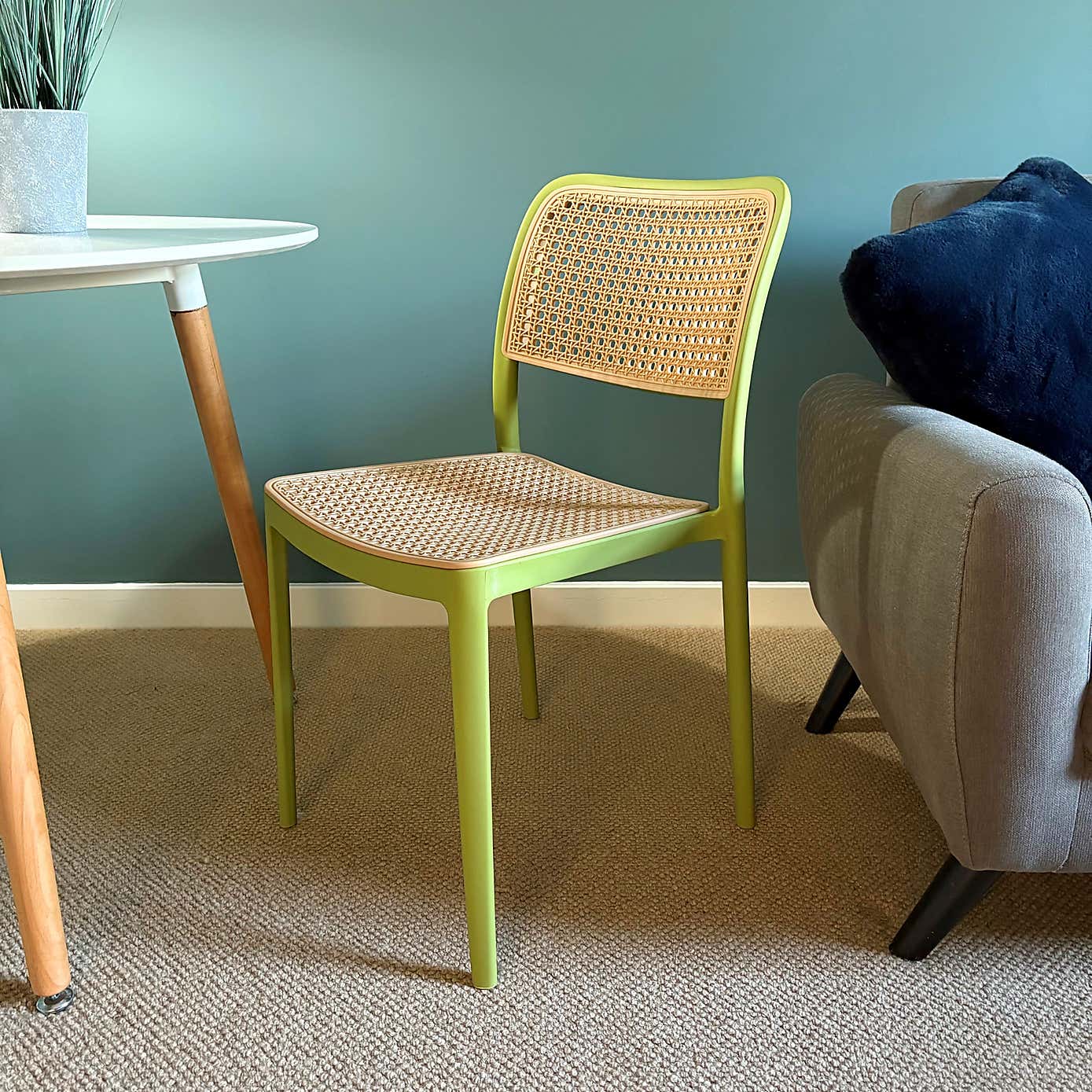 Fusion Living Plastic Cafe Dining Chair