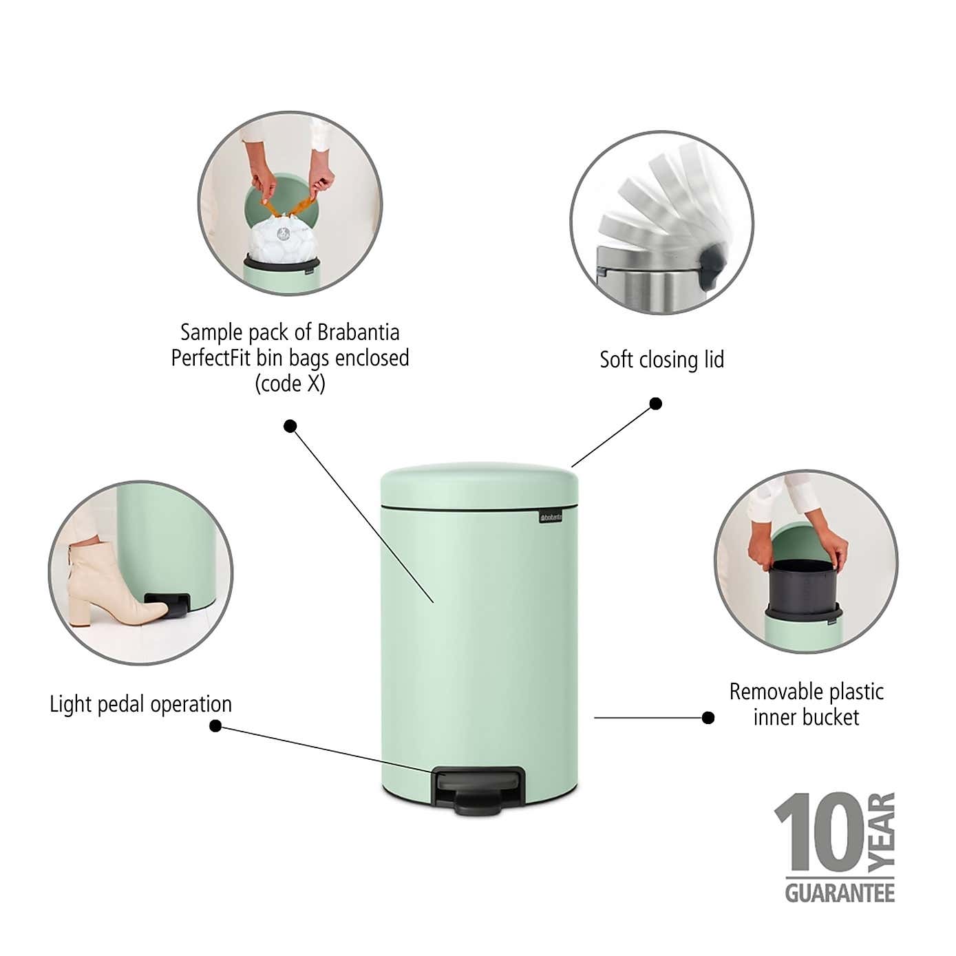 Brabantia NewIcon 12L Pedal Bin