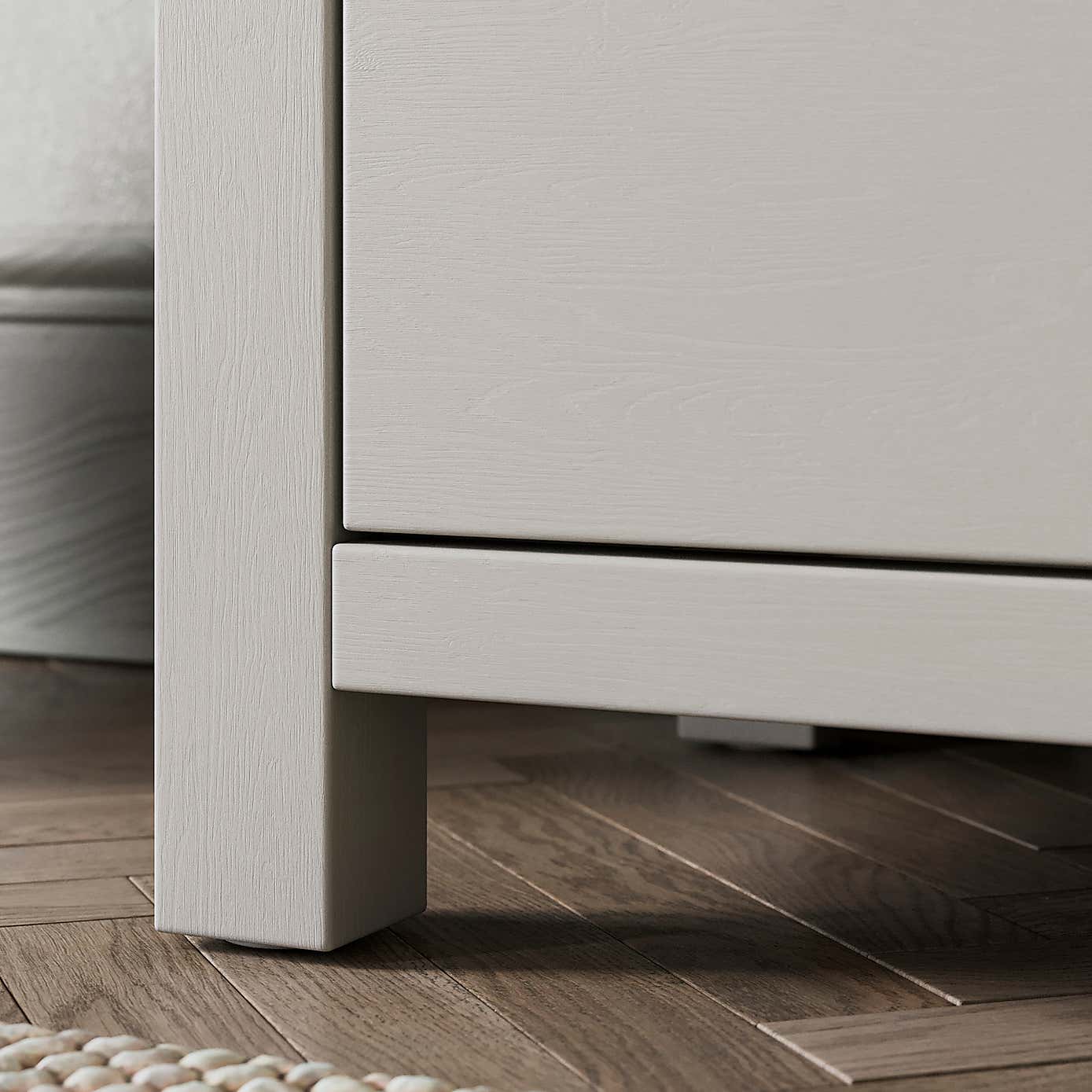 Olney Wide 2 Drawer Bedside Table