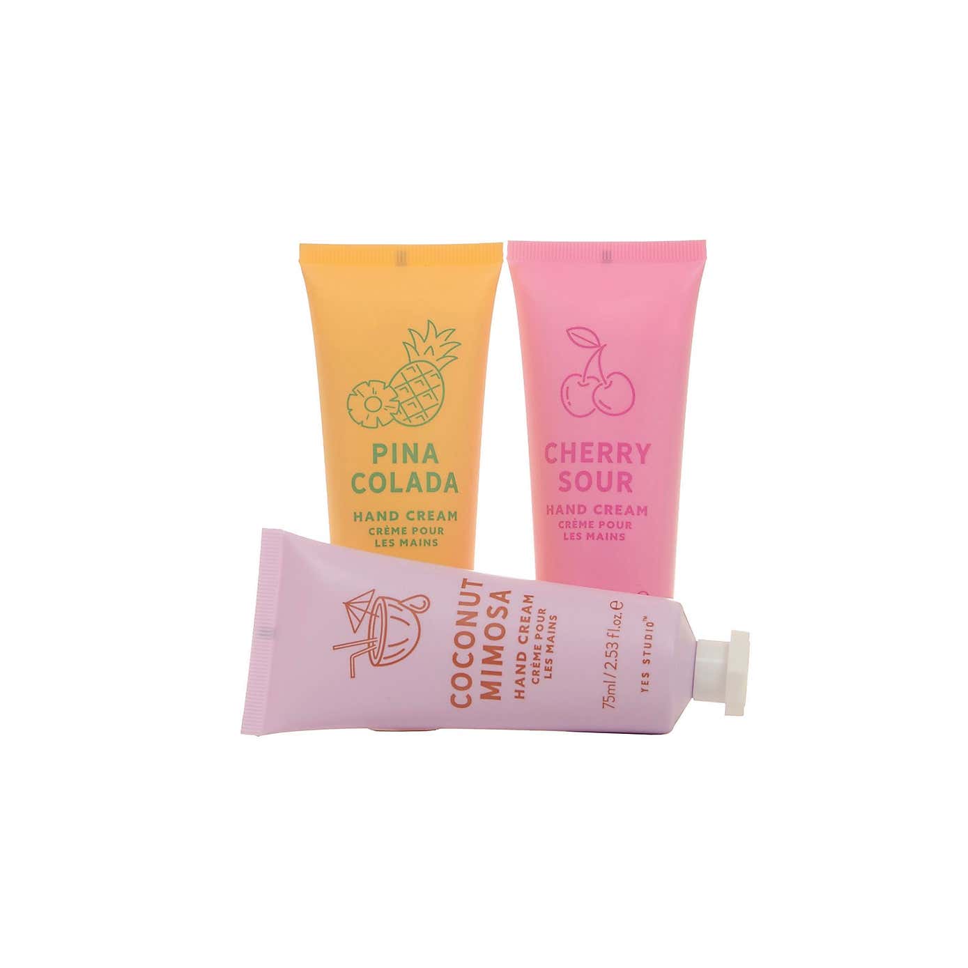 Upper Canada Yes Studio Fruity Cocktail Hand Cream Trio Set