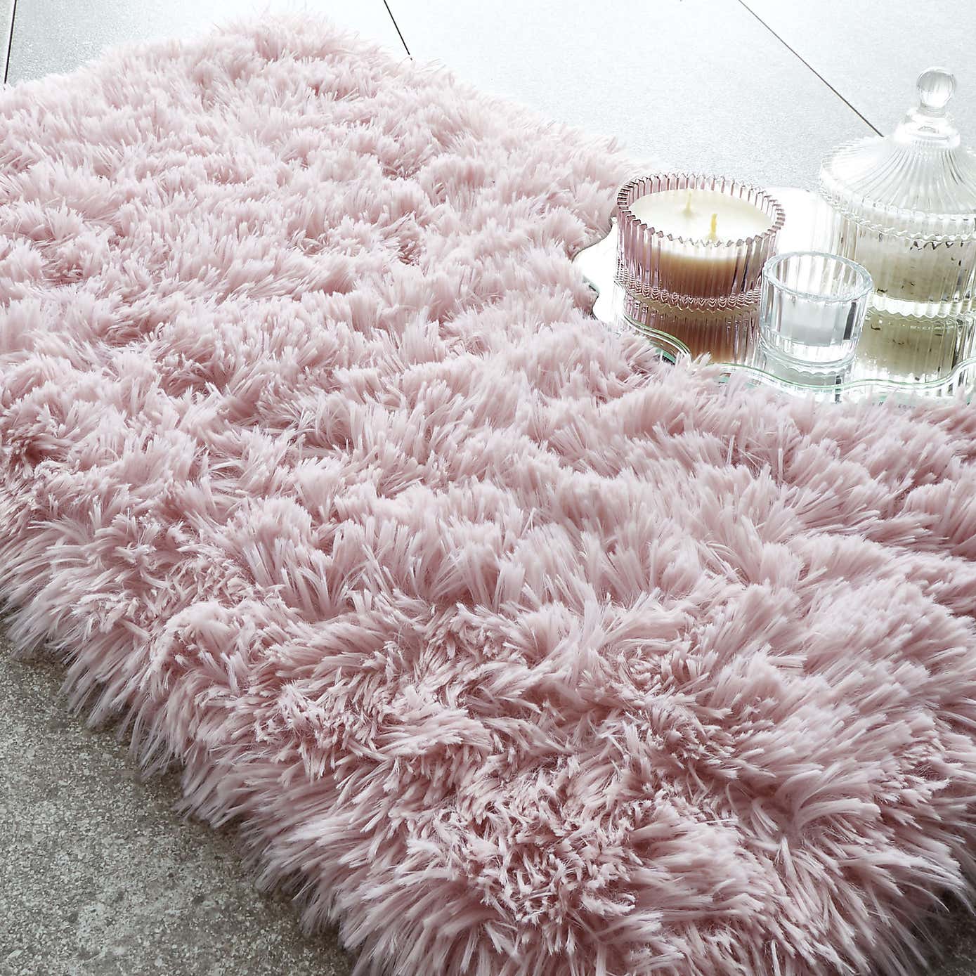 Catherine Lansfield Cuddly Faux Fur Bath Mat