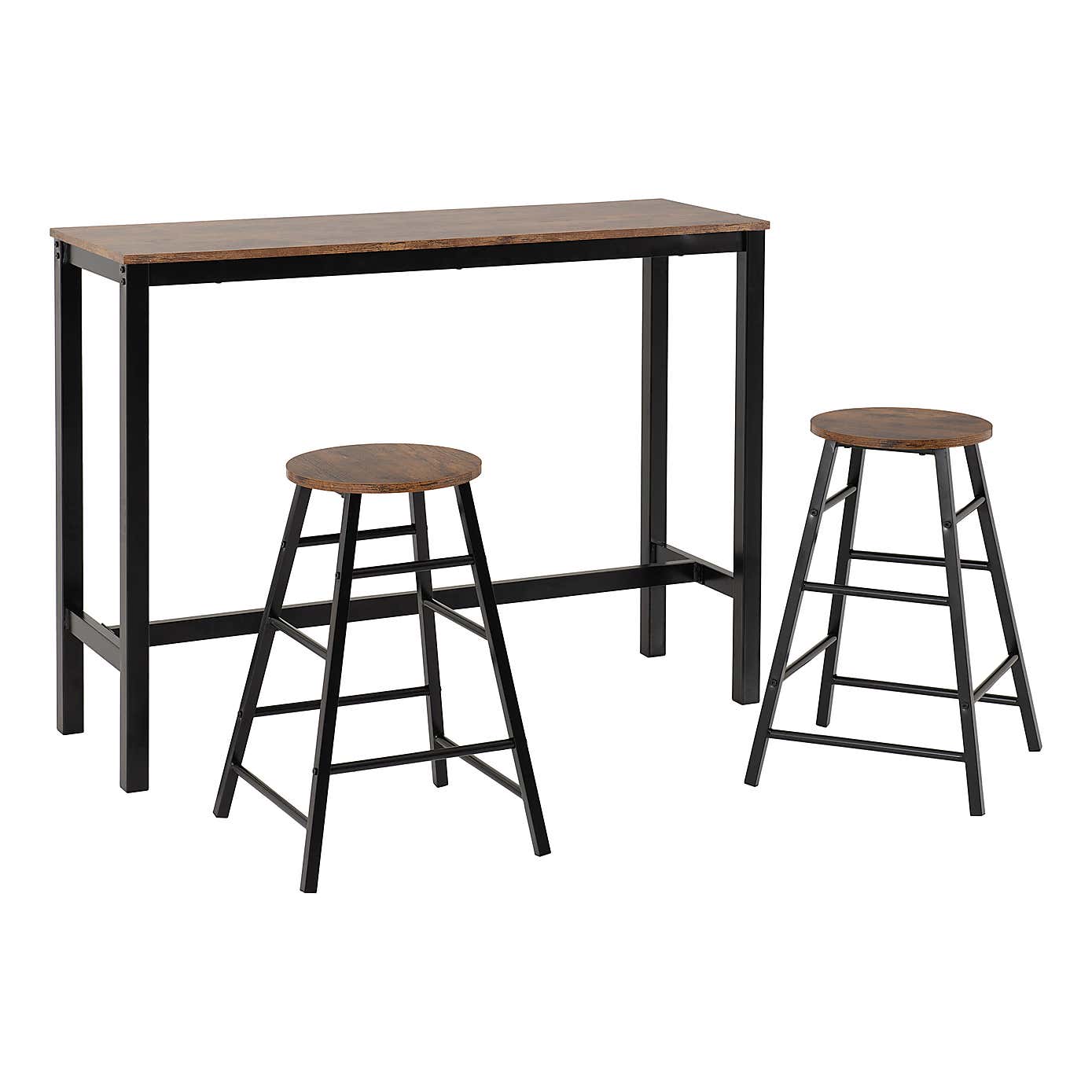 Athens Concrete Effect Breakfast Bar Set
