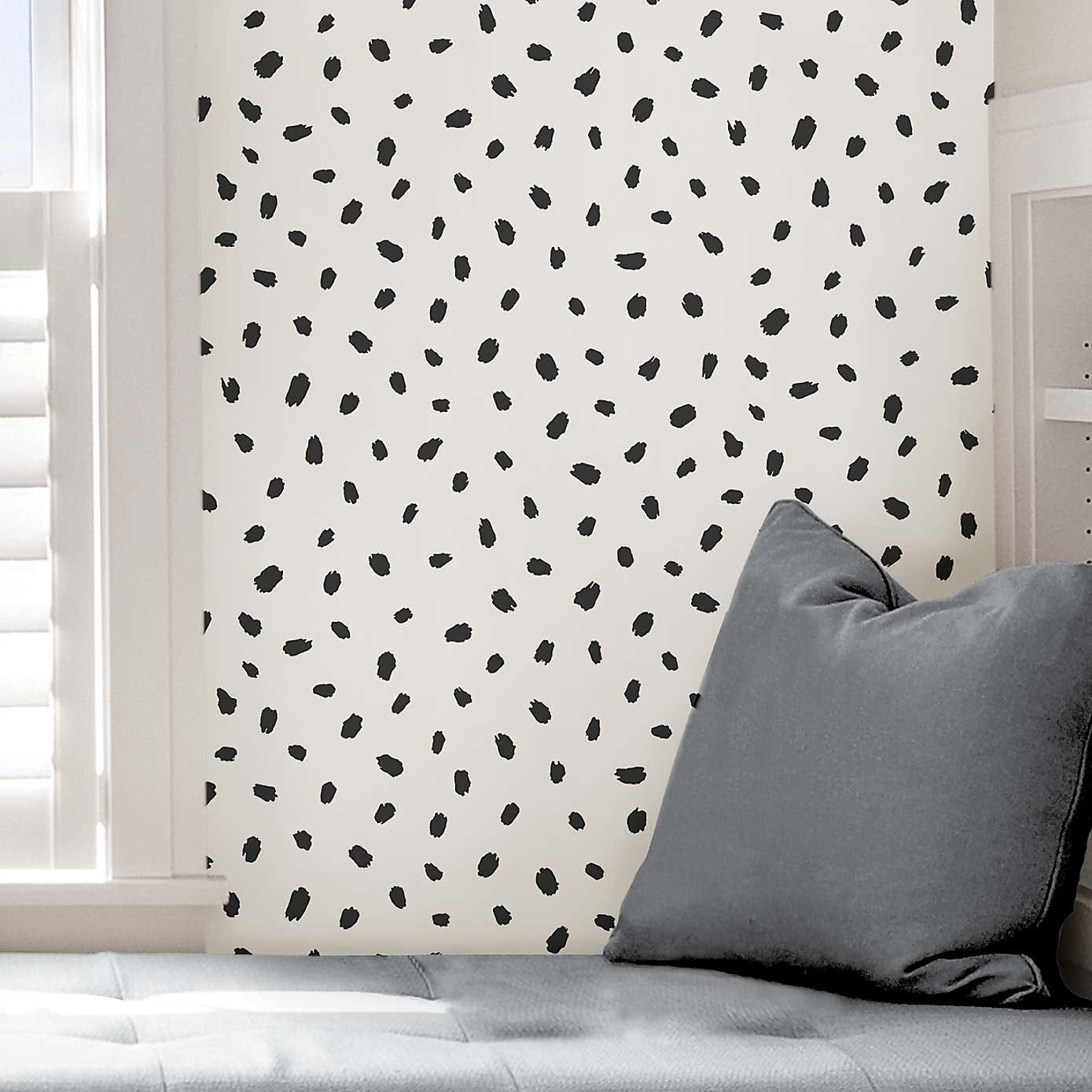 Nu Wall Self Adhesive Spot Mono Wallpaper