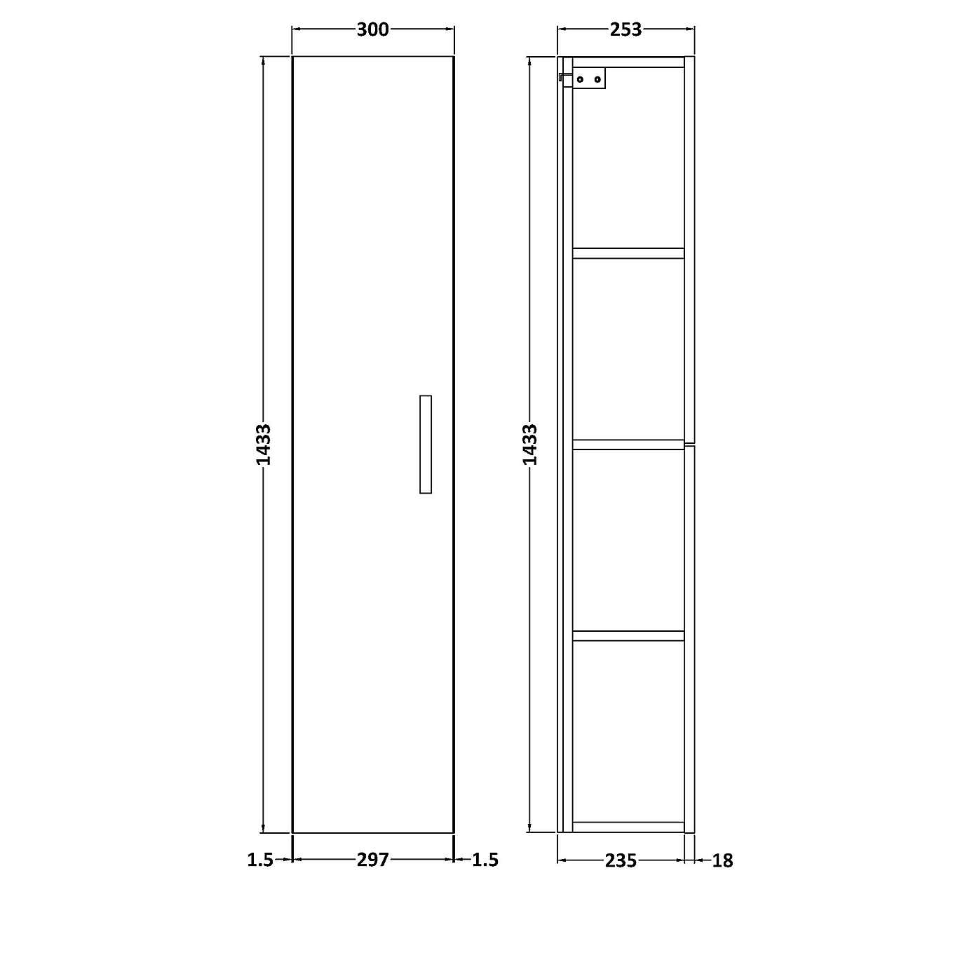 Arno Tall Storage Unit