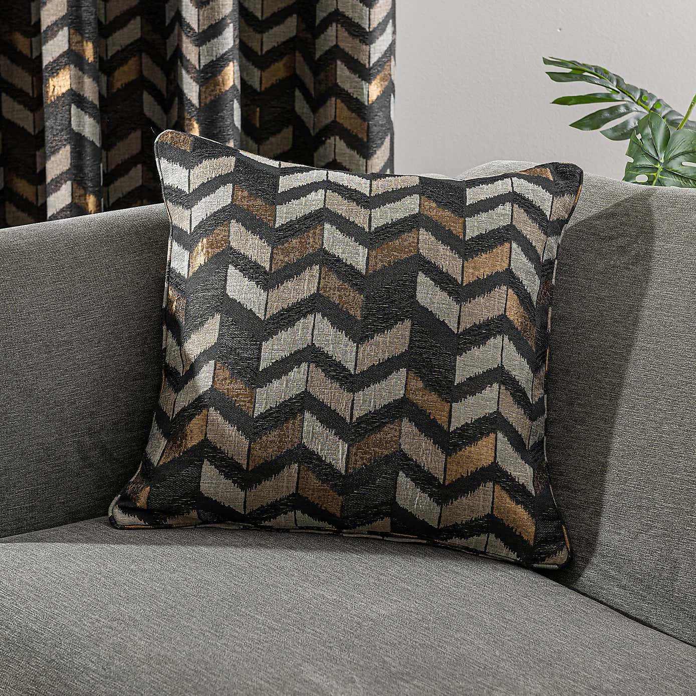 Zena Charcoal Cushion