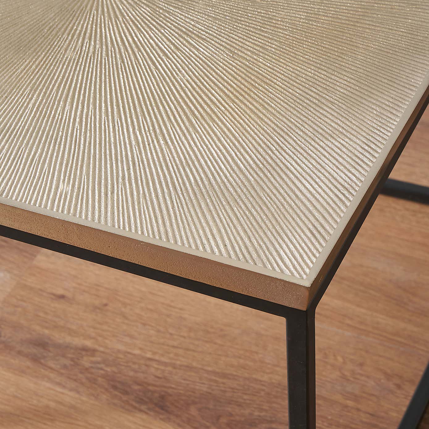 Franklin Coffee Table, Gold Cast