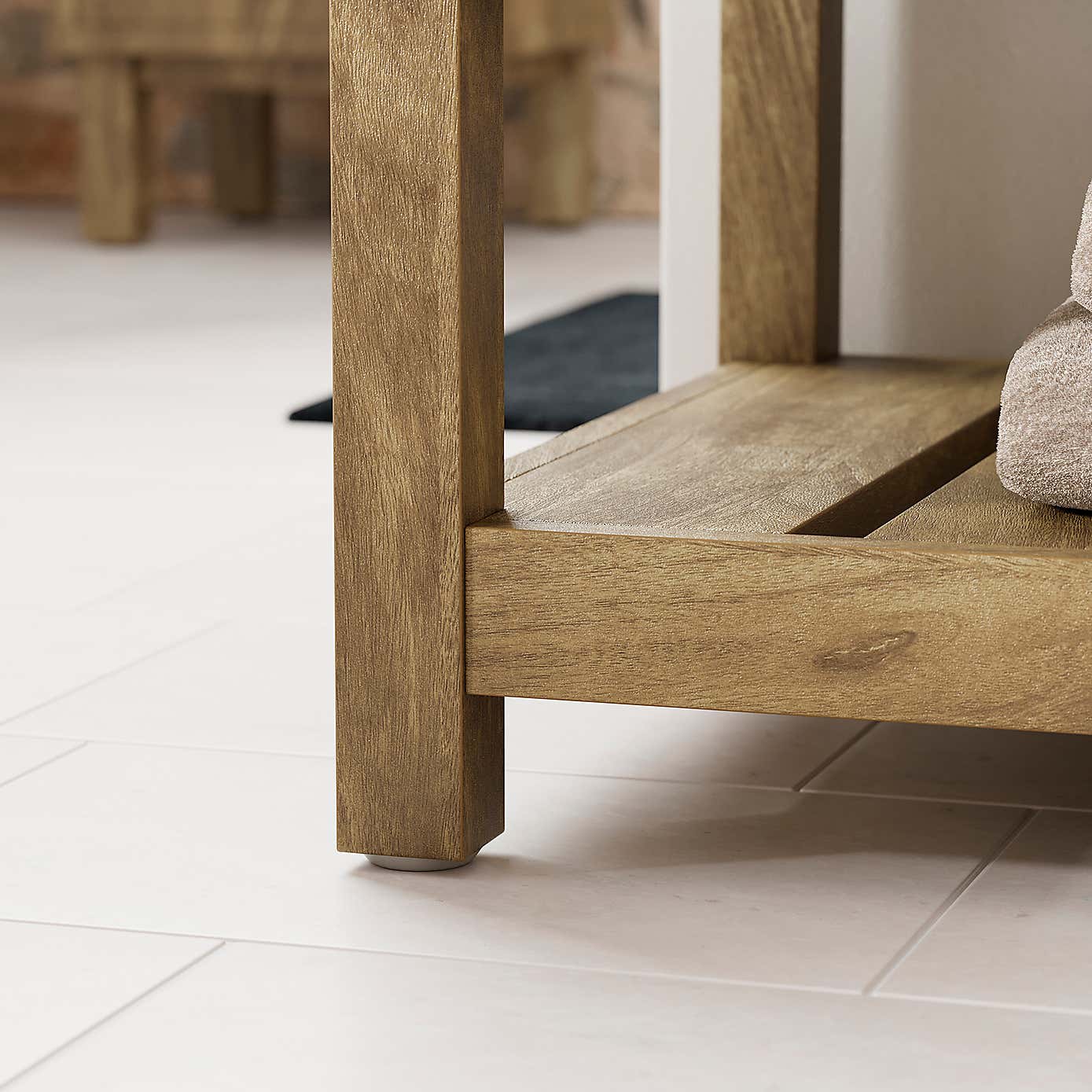 Humphrey Double Vanity Unit, Mango Wood Effect