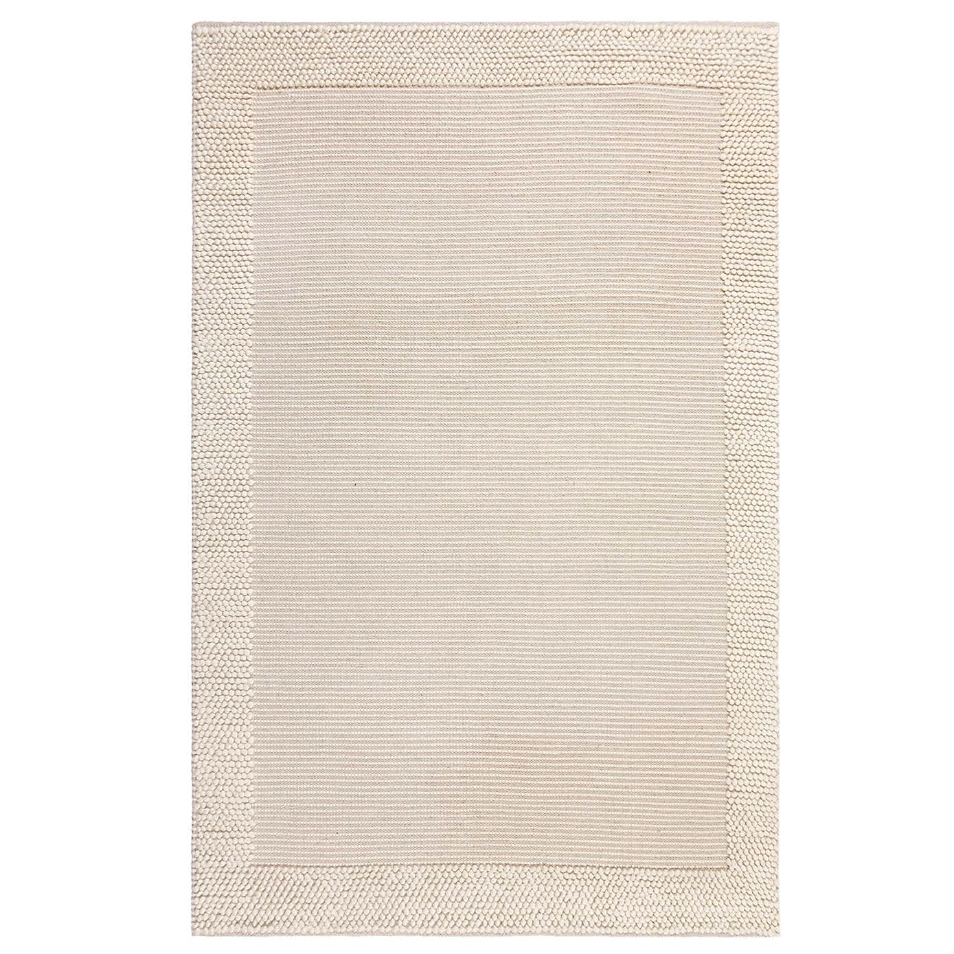 Pebble Wool Border Rug