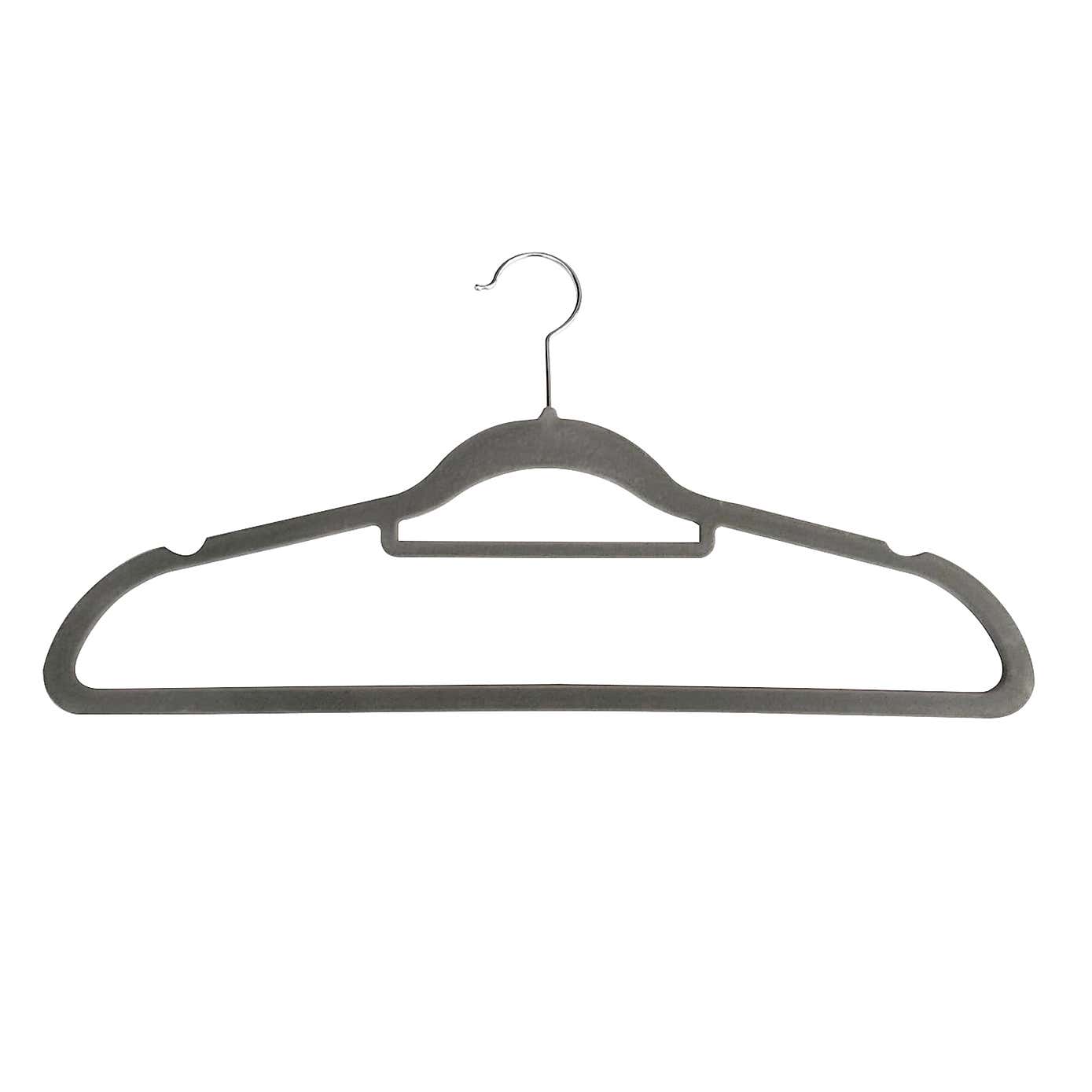 Set of 10 Flocked Hangers