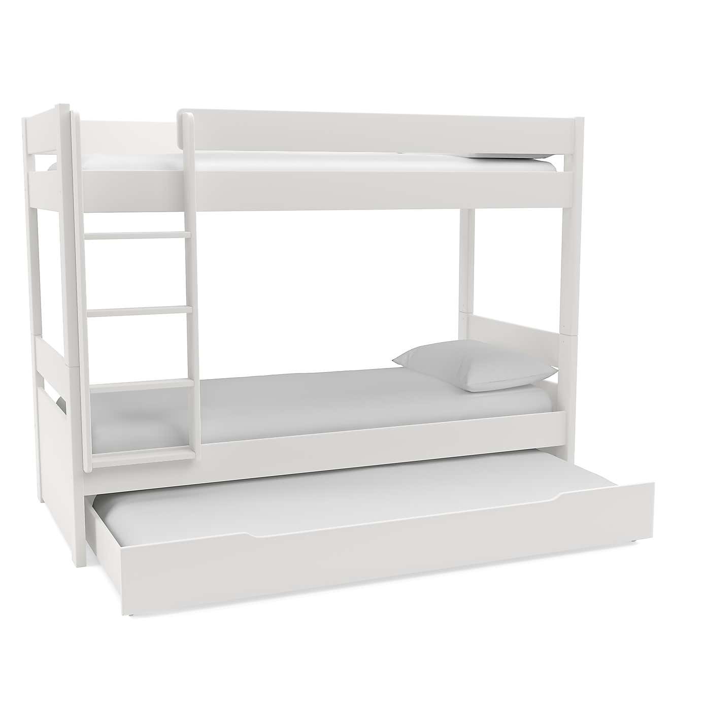 Stompa Uno Bunk Bed With Trundle Drawer, Pine