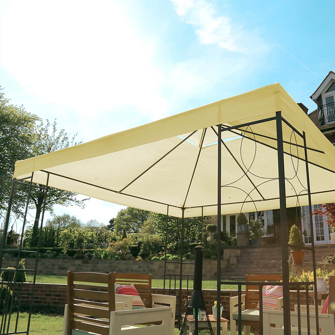 Charles Bentley Art Luxury Outdoor 3x3m Gazebo