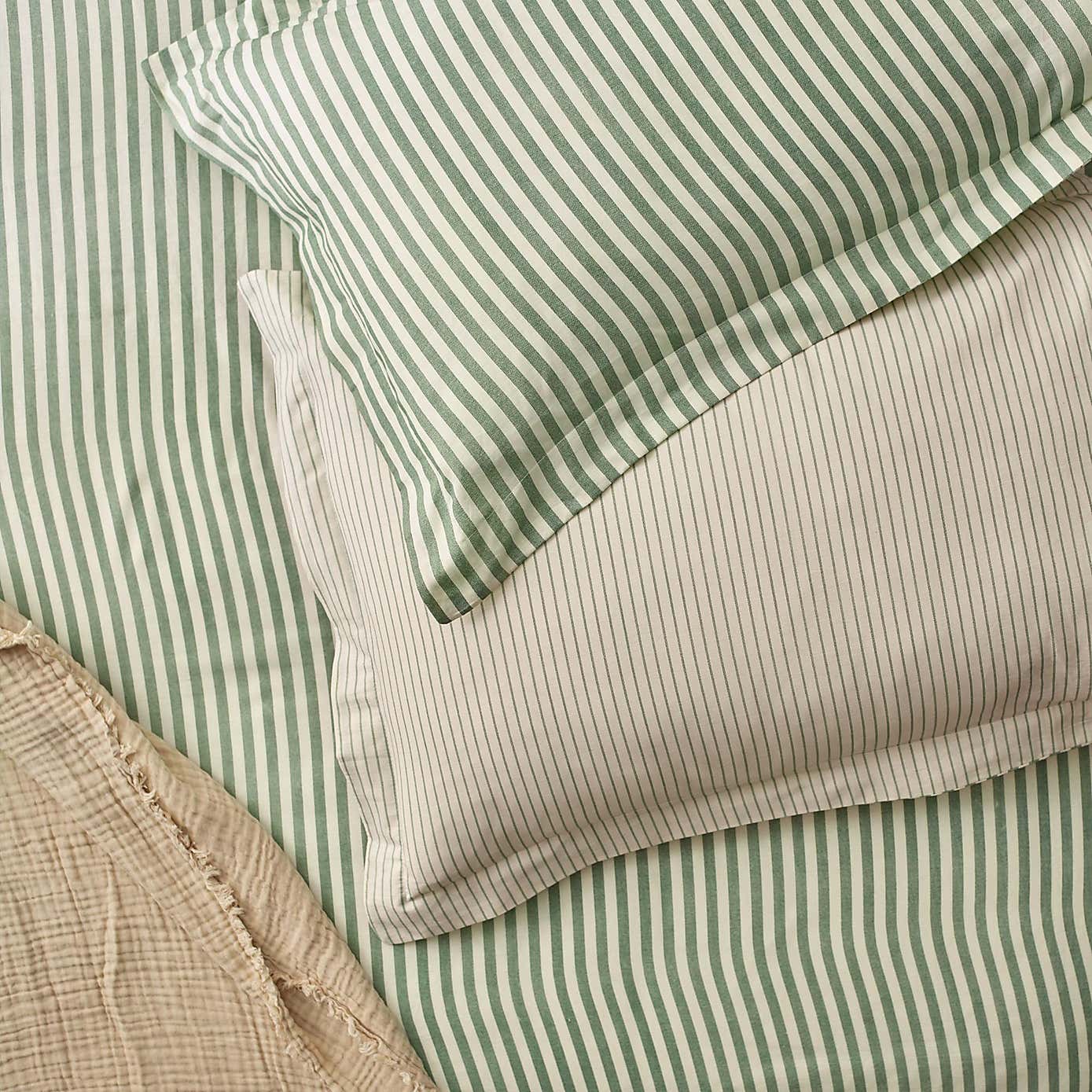 The Linen Yard Hebden Reversible 100% Cotton Duvet Cover & Pillowcase Set
