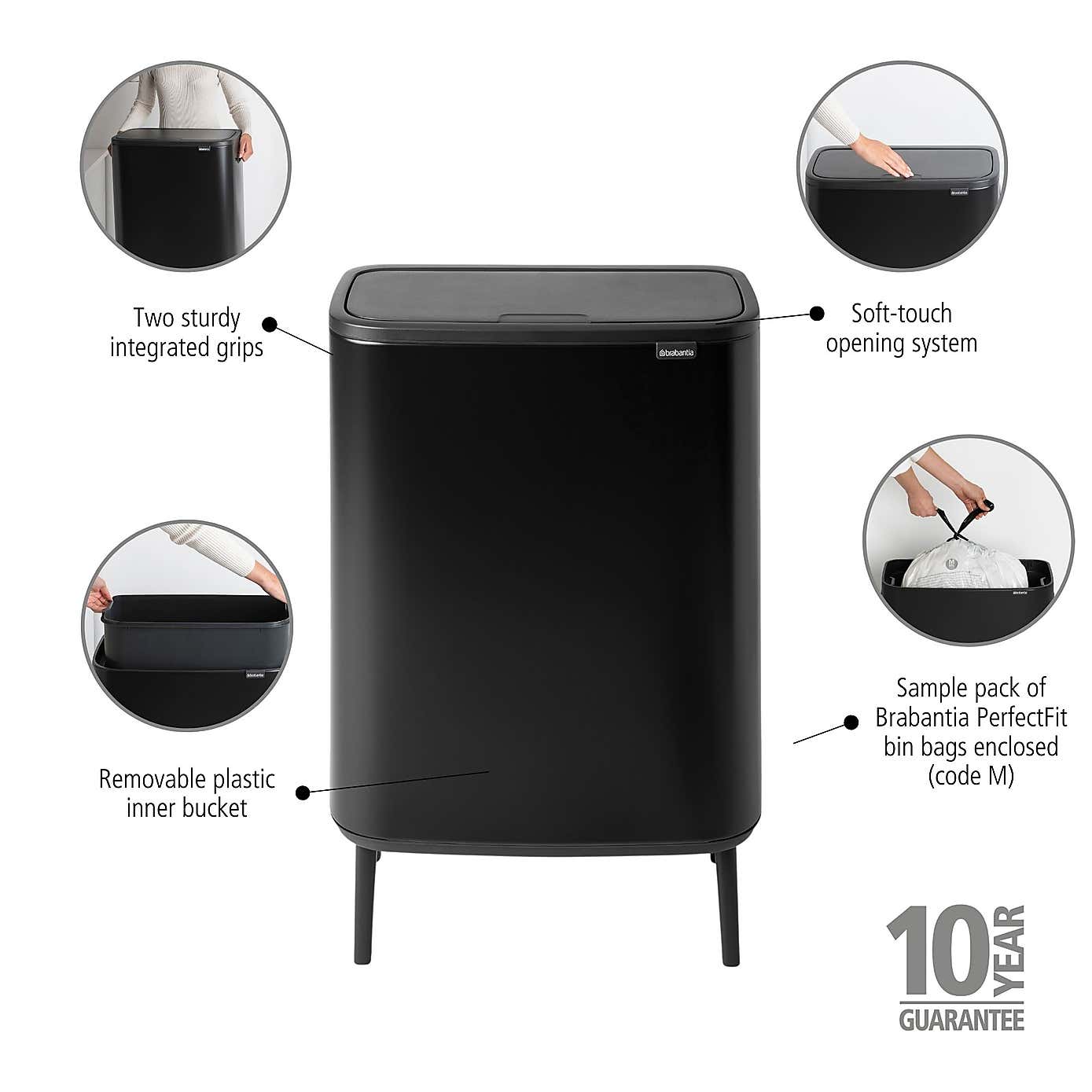 Brabantia Bo 60L Touch Bin Hi