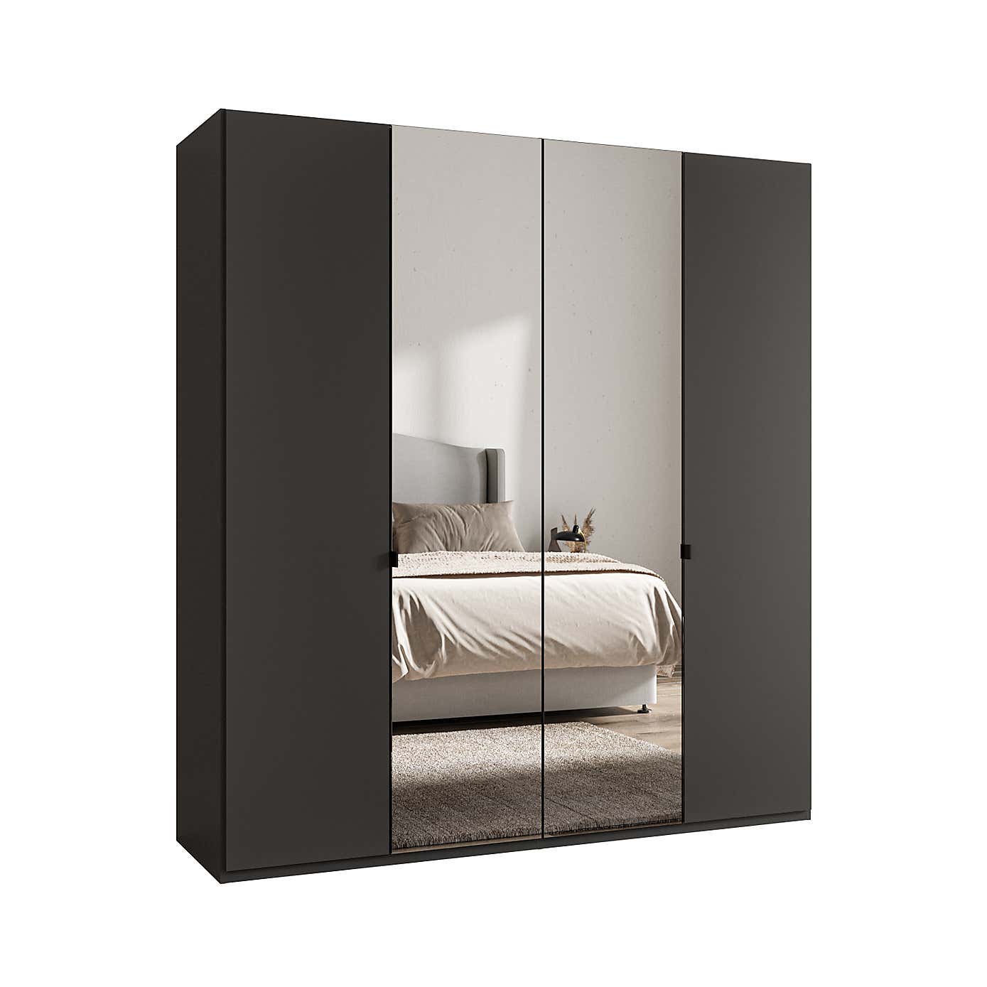 Wiemann Kahla 4 Door Mirrored Wardrobe