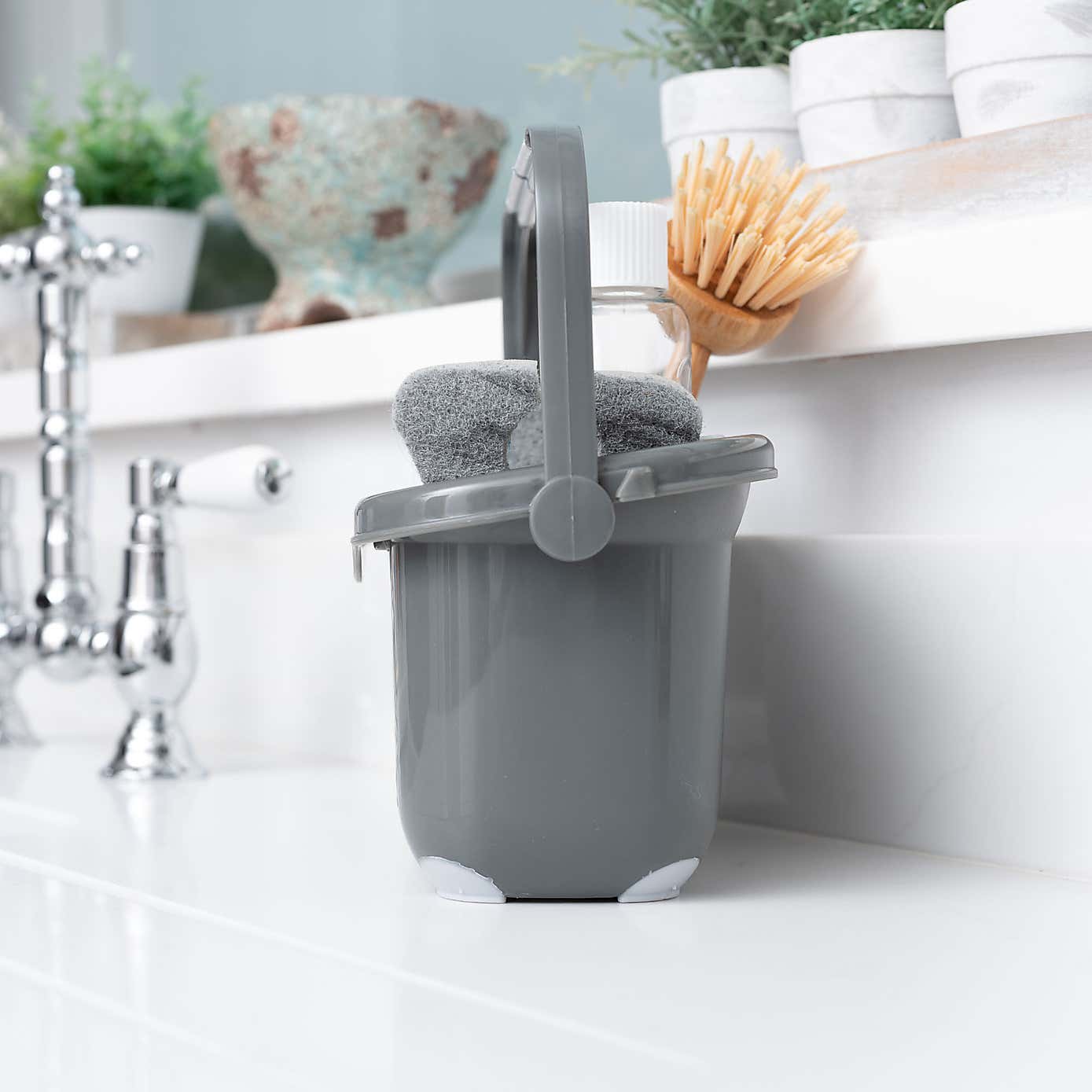 ADDIS Premium Sink Caddy Metallic