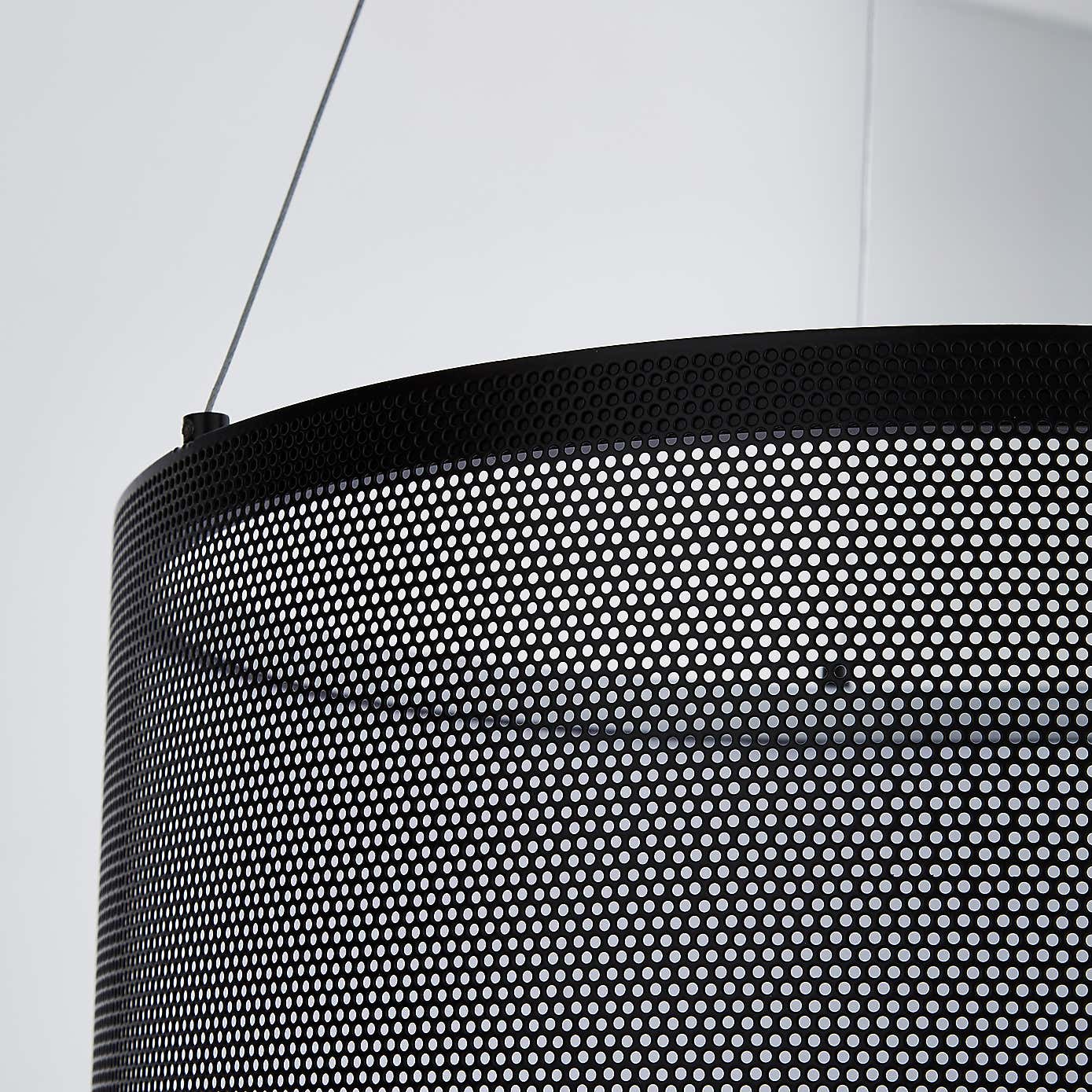 Mesh Black LED Ceiling Fitting