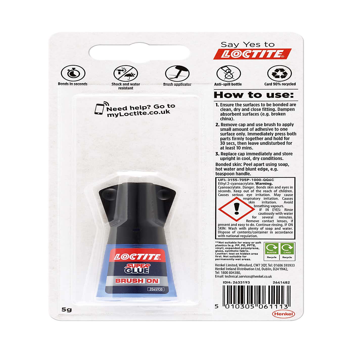 Loctite 5g Super Glue Brush On